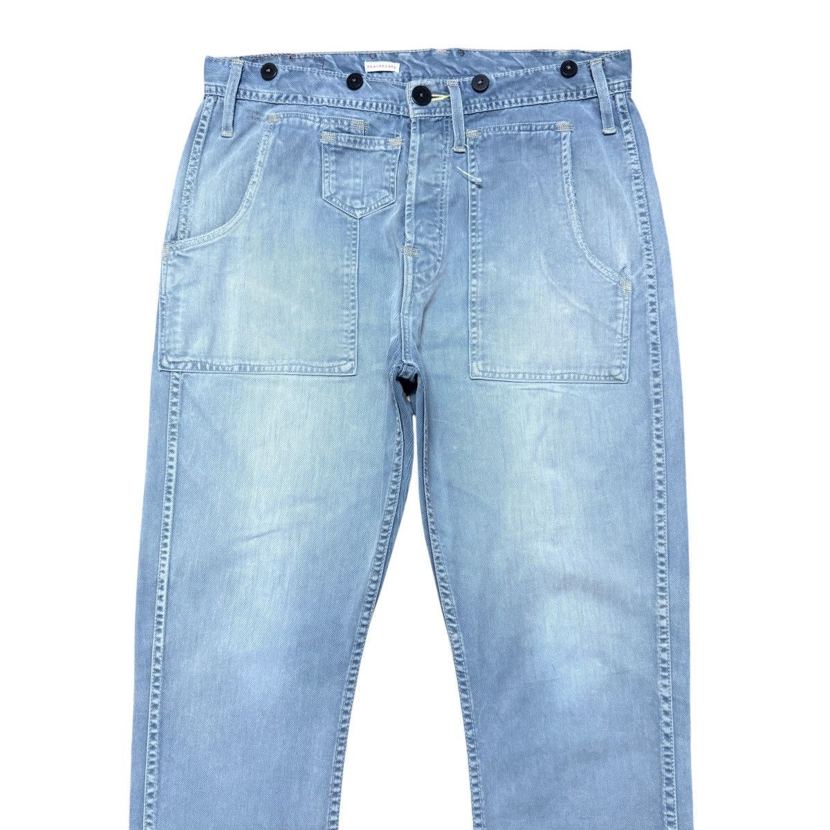Levi's Vintage Levis Beauregard Denim Fatigue Pants Size US 34 / EU 50 - 1 Thumbnail