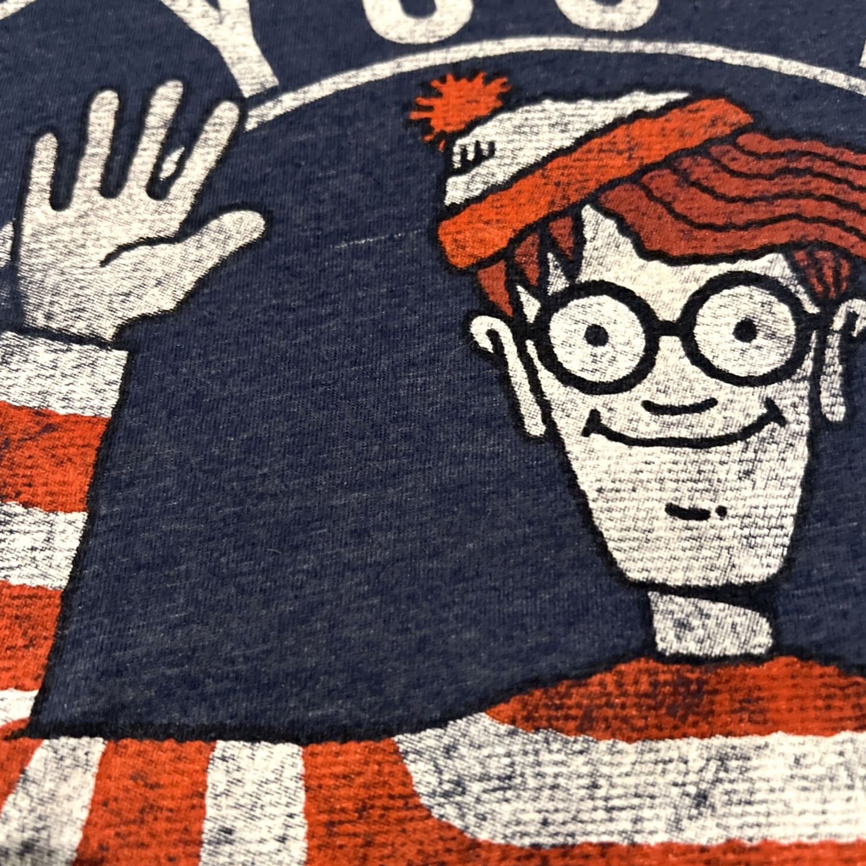 Aldo VINTAGE Where’s Waldo See You When You See Me Shirt 4XL Blue Waldo See You When You See Me Tee Shirt Mens Shirts Size US XXL / EU 58 / 5 - 3 Thumbnail