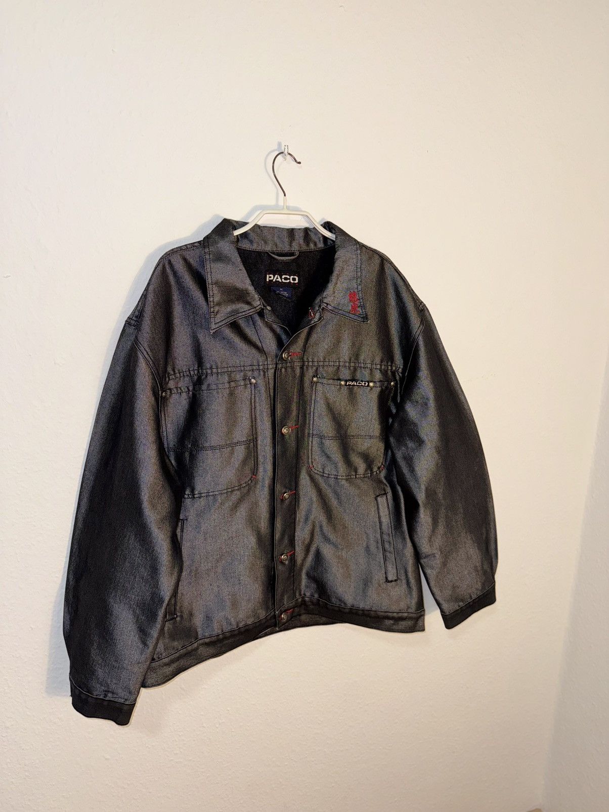Vintage PACO Dragon & Denim Jacket – Rare Y2K Streetwear Size US XL / EU 56 / 4 - 1 Thumbnail