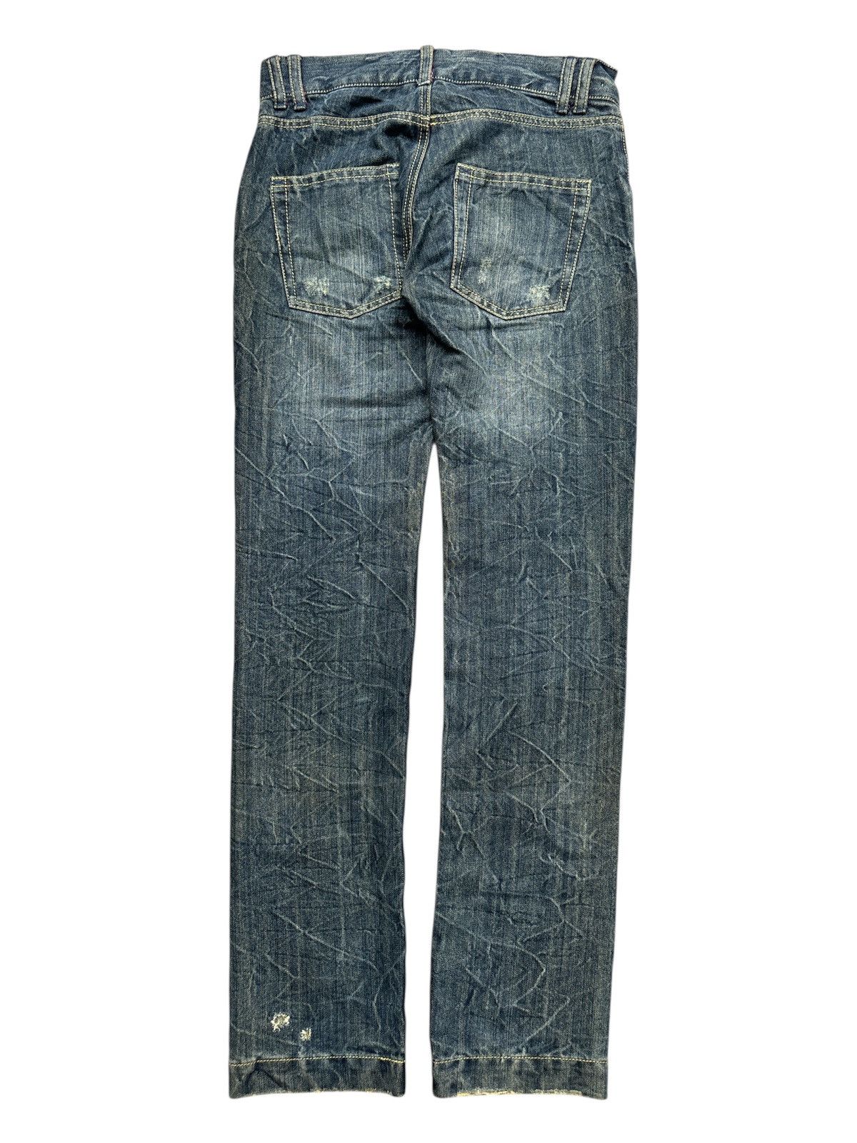 Hedi Slimane Metallic Gold Glitter Indigo Denim Jeans Size US 30 / EU 46 - 2 Thumbnail