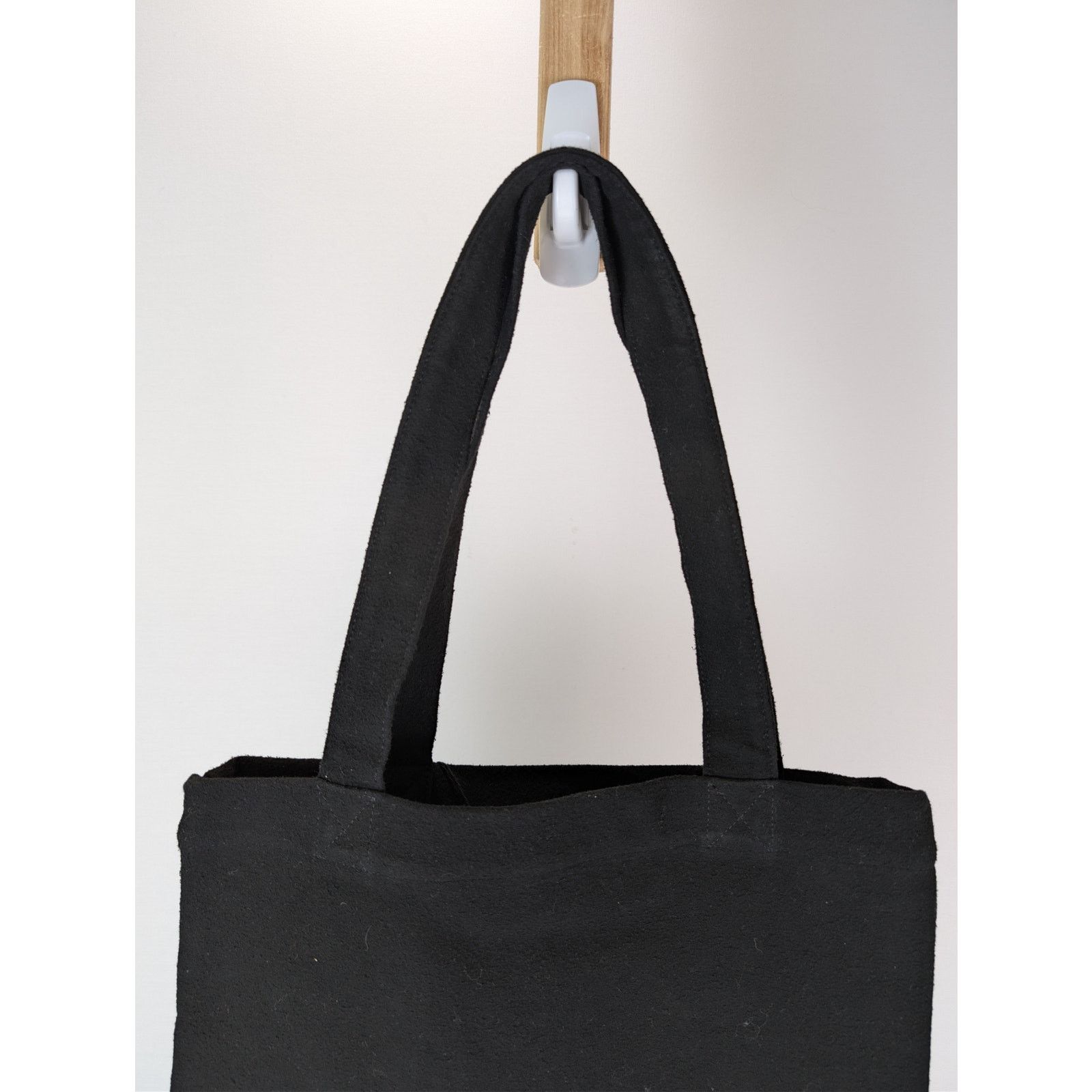 Rick Owens Drkshdw o1rshd1 Size: OS / cotton canvas shopper tote bag in Black Size ONE SIZE - 5 Thumbnail