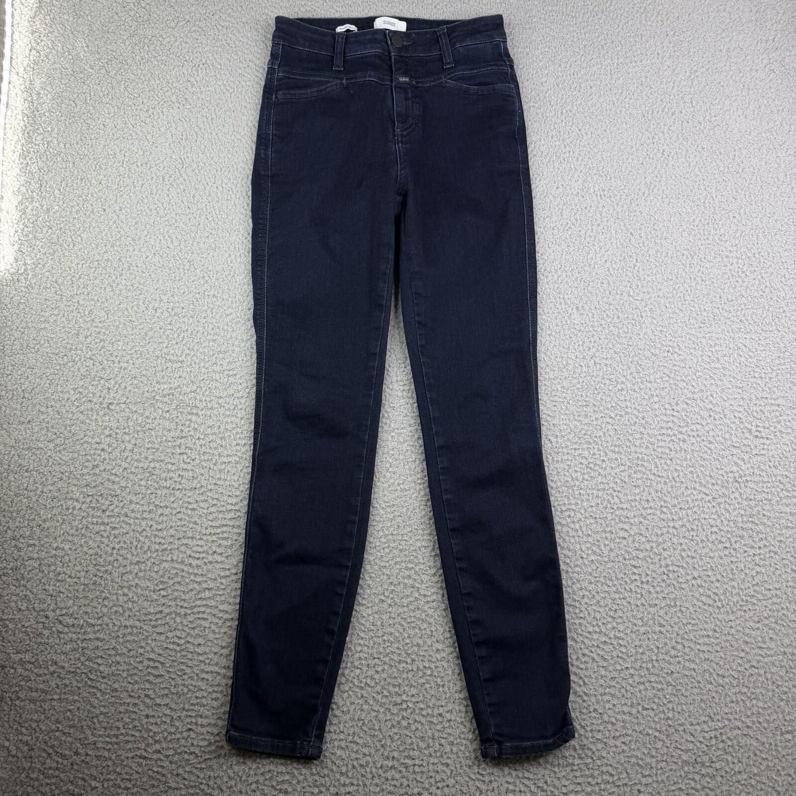 CLOSED CLOSED Skinny Pusher Italy Blue Denim Jeans Women's 25x26.5 Size 25" / US 0 / IT 36 - 3 Thumbnail
