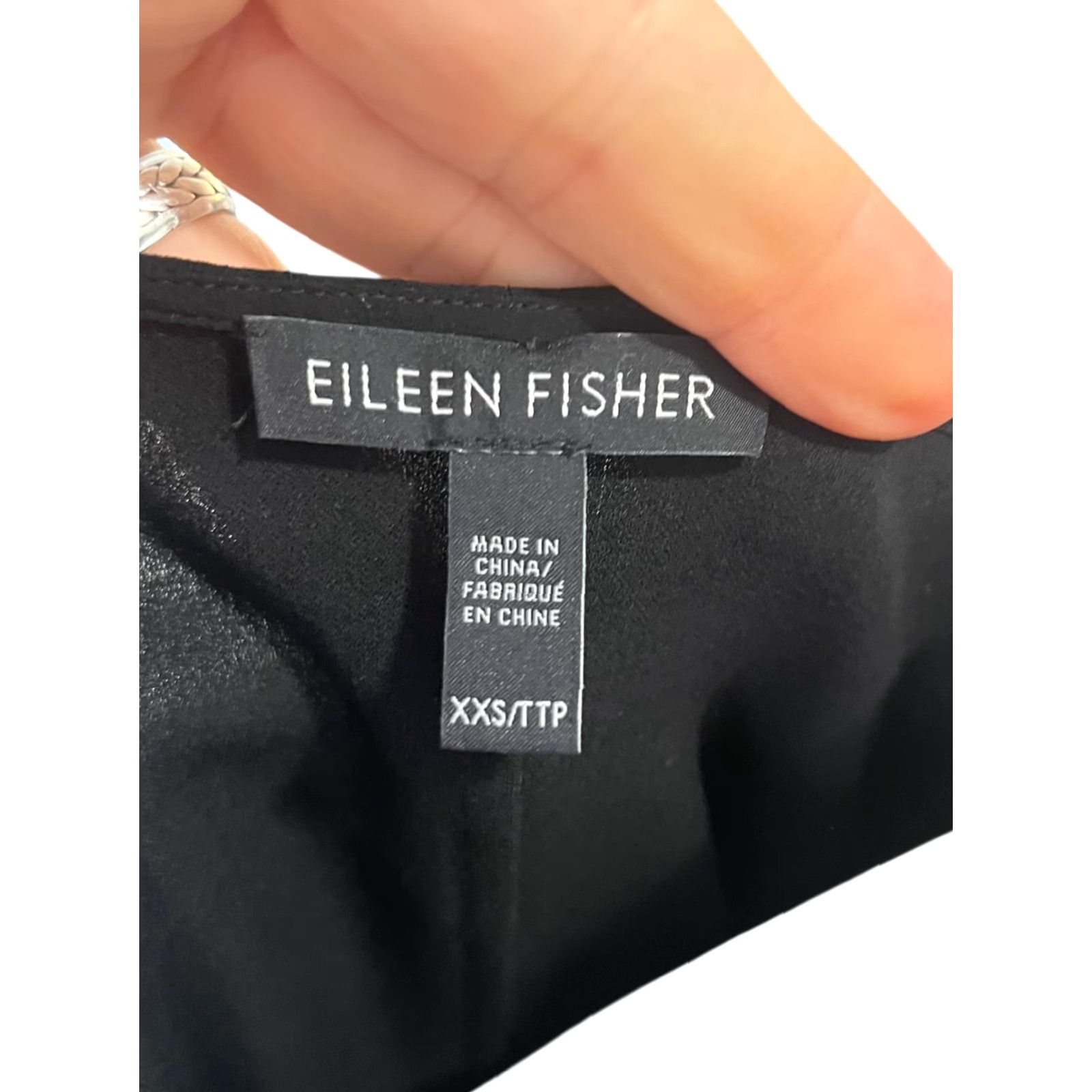 Eileen Fisher Eileen Fisher Dress Womens XXS Black 100% Silk Kaftan Sheath Beach Boho Midi Size XXS / US 00 / IT 34 - 6 Thumbnail