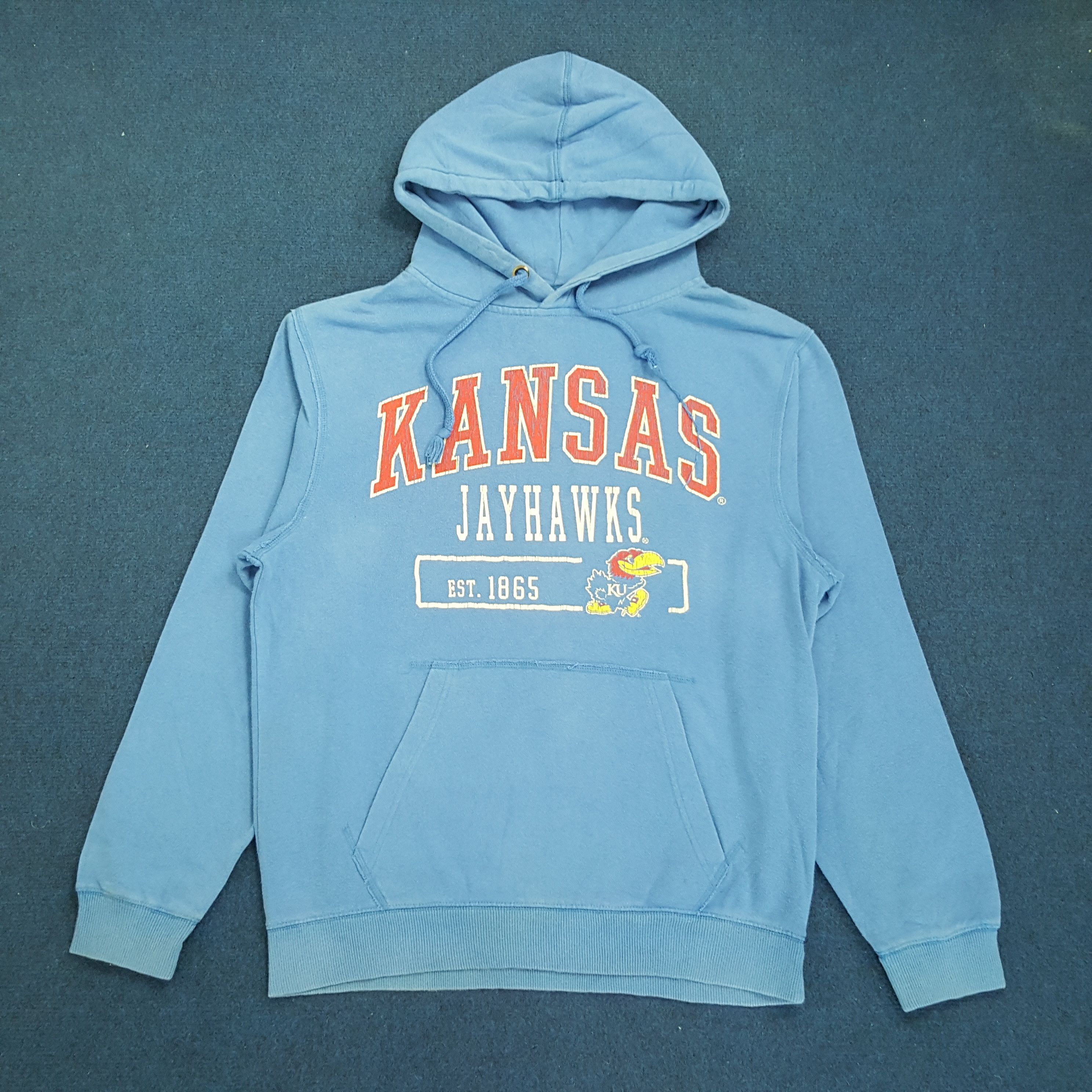 NBA × Vintage Vintage Kansas Jayhawks NFL American Basketball Team Hoodie Size US M / EU 48-50 / 2 - 1 Thumbnail