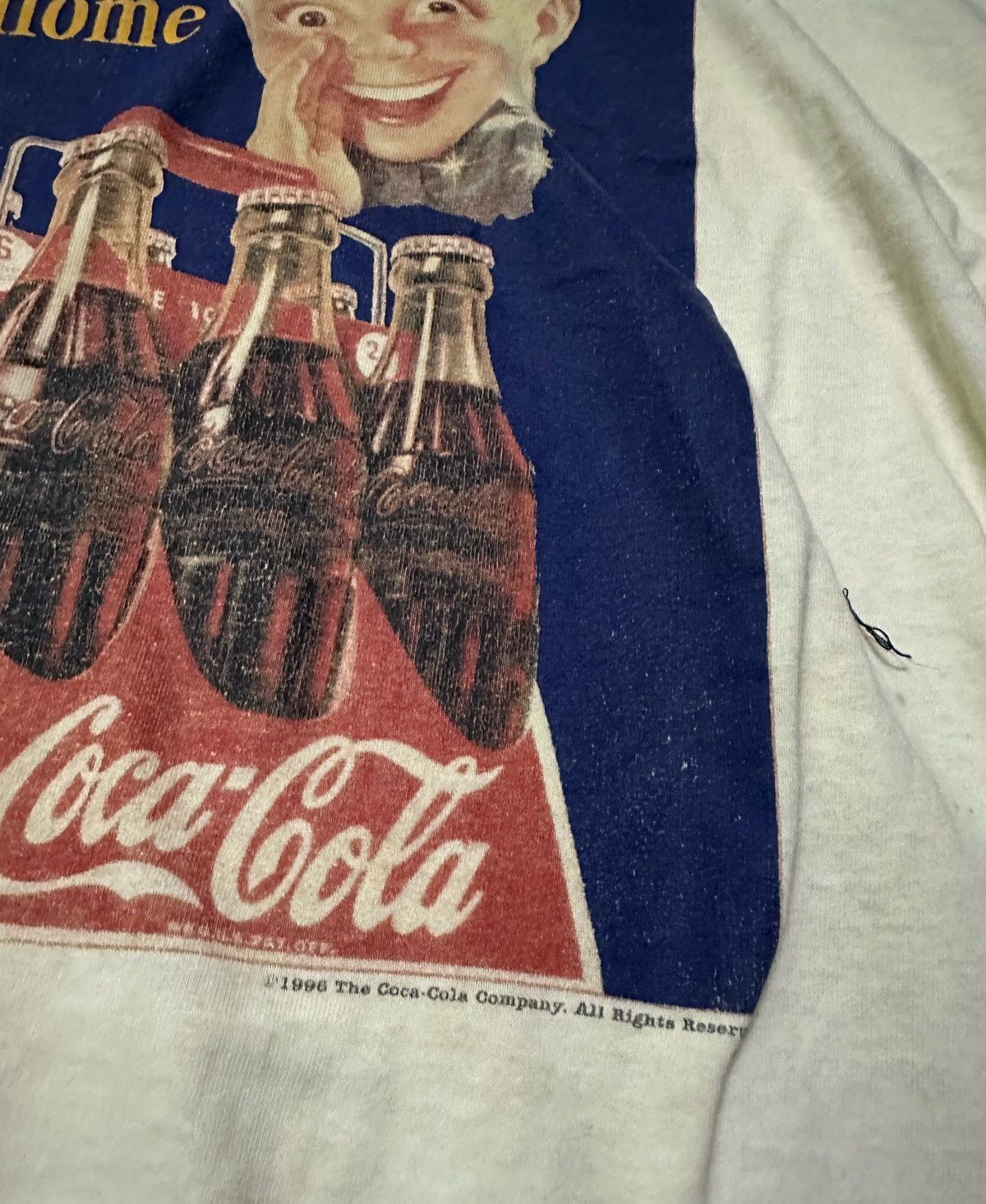 Coca Cola Vintage 1996 Coca cola tshirt Size US L / EU 52-54 / 3 - 4 Thumbnail