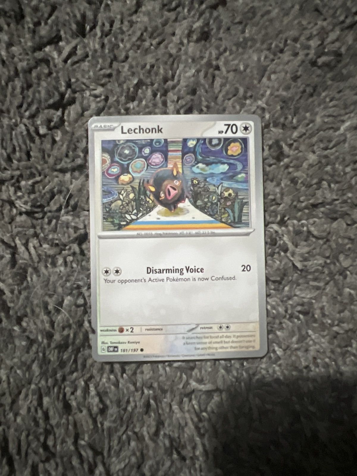 Pokemon 2023 Pokémon Lechonk Basic Card Size ONE SIZE - 1 Thumbnail