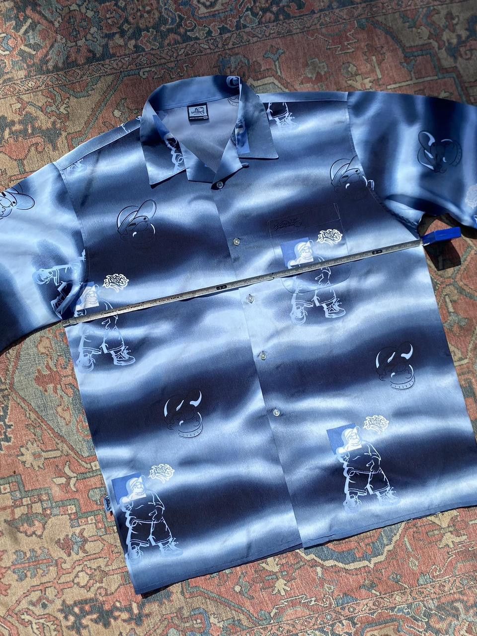 Southpole 90s Blue Southpole Graphic Print Button Down Shirt XXL Size US XXL / EU 58 / 5 - 5 Thumbnail