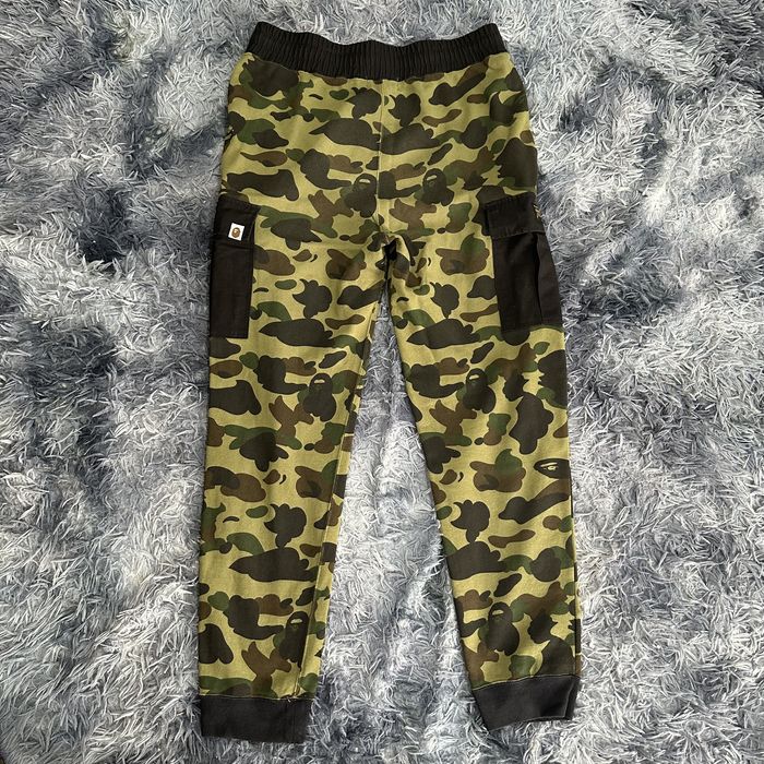 Bape 1ST CAMO TIGER SHARK SLIM SWEAT CARGO PANTS | Grailed