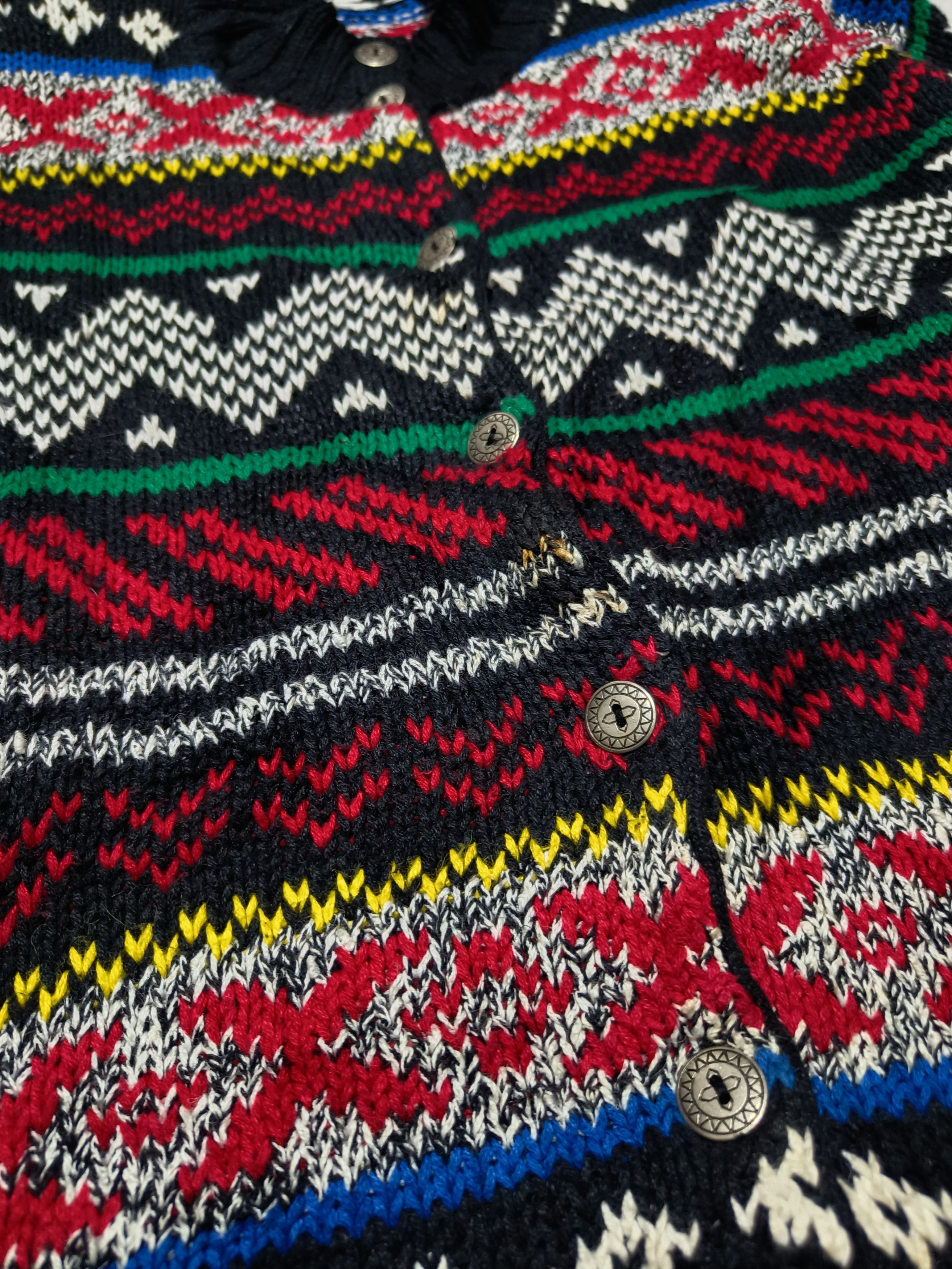 Other Vintage 80s COUNTERPARTS II Ethnic Pattern Knit Sweater Size US L / EU 52-54 / 3 - 5 Thumbnail