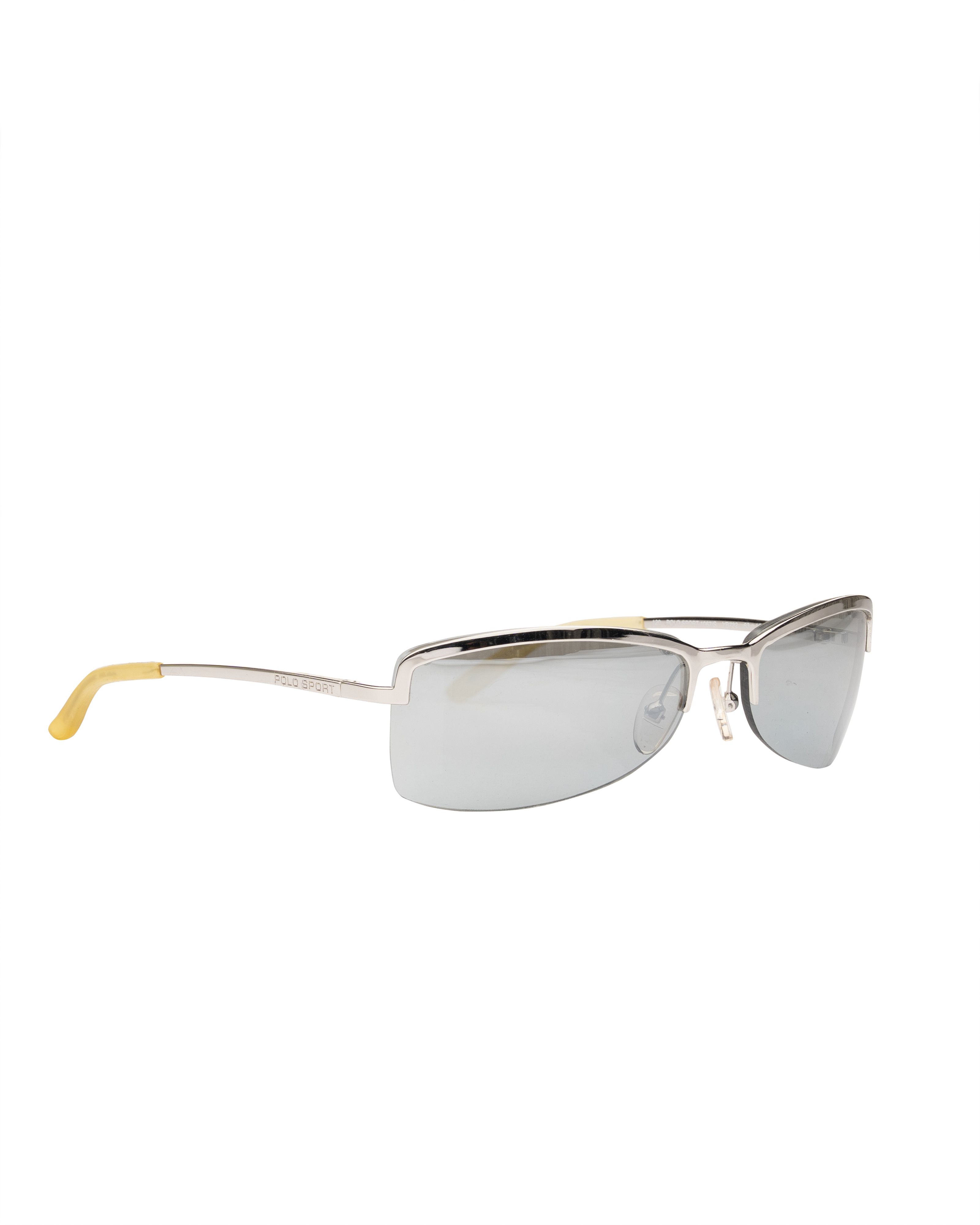 Polo Ralph Lauren Polo Sport Ralph Lauren '90s Silver Half-Rim Sunglasses Size ONE SIZE - 2 Thumbnail