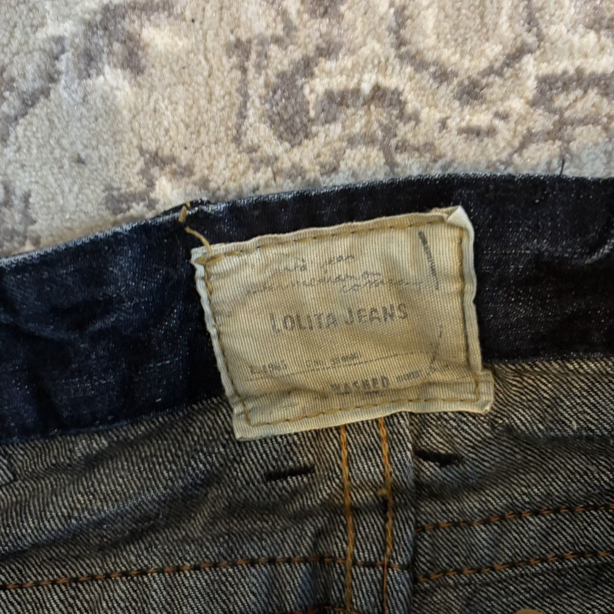 Tornado Mart Lolita Whisker Zebra Pocket Flared Mudwash Denim Japanese Size US 30 / EU 46 - 6 Thumbnail