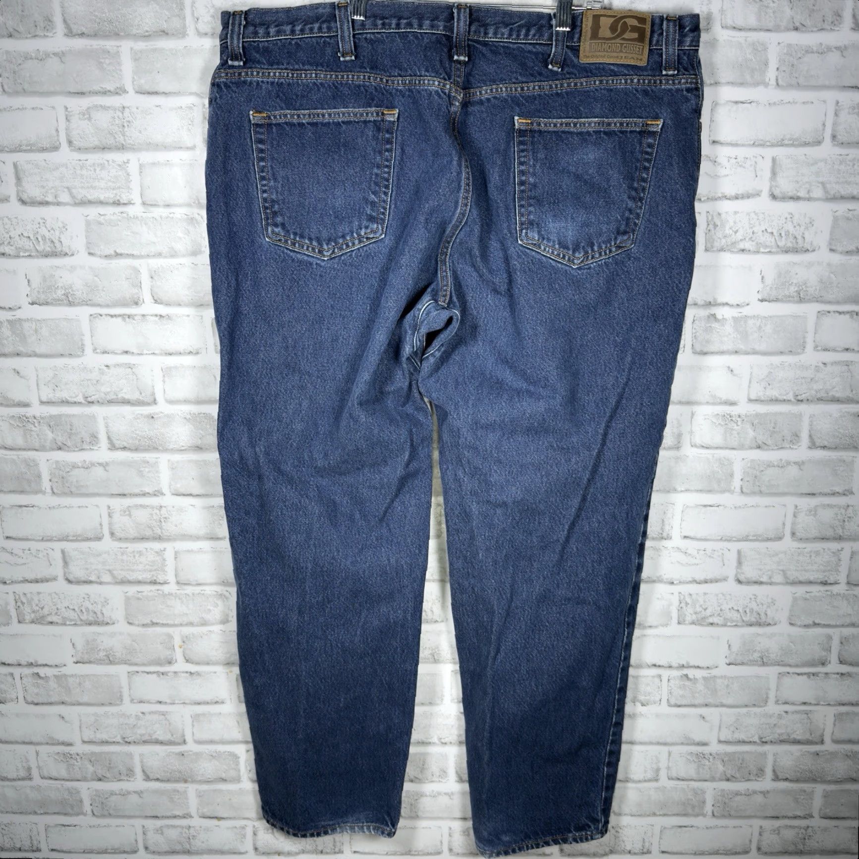 Vintage VINTAGE? Diamond Gusset Jeans Men 44x32 Blue 100% Cotton Straight Casual Jeans Mens Size 44 Inseam 32 Size US 44 / EU 60 - 5 Thumbnail