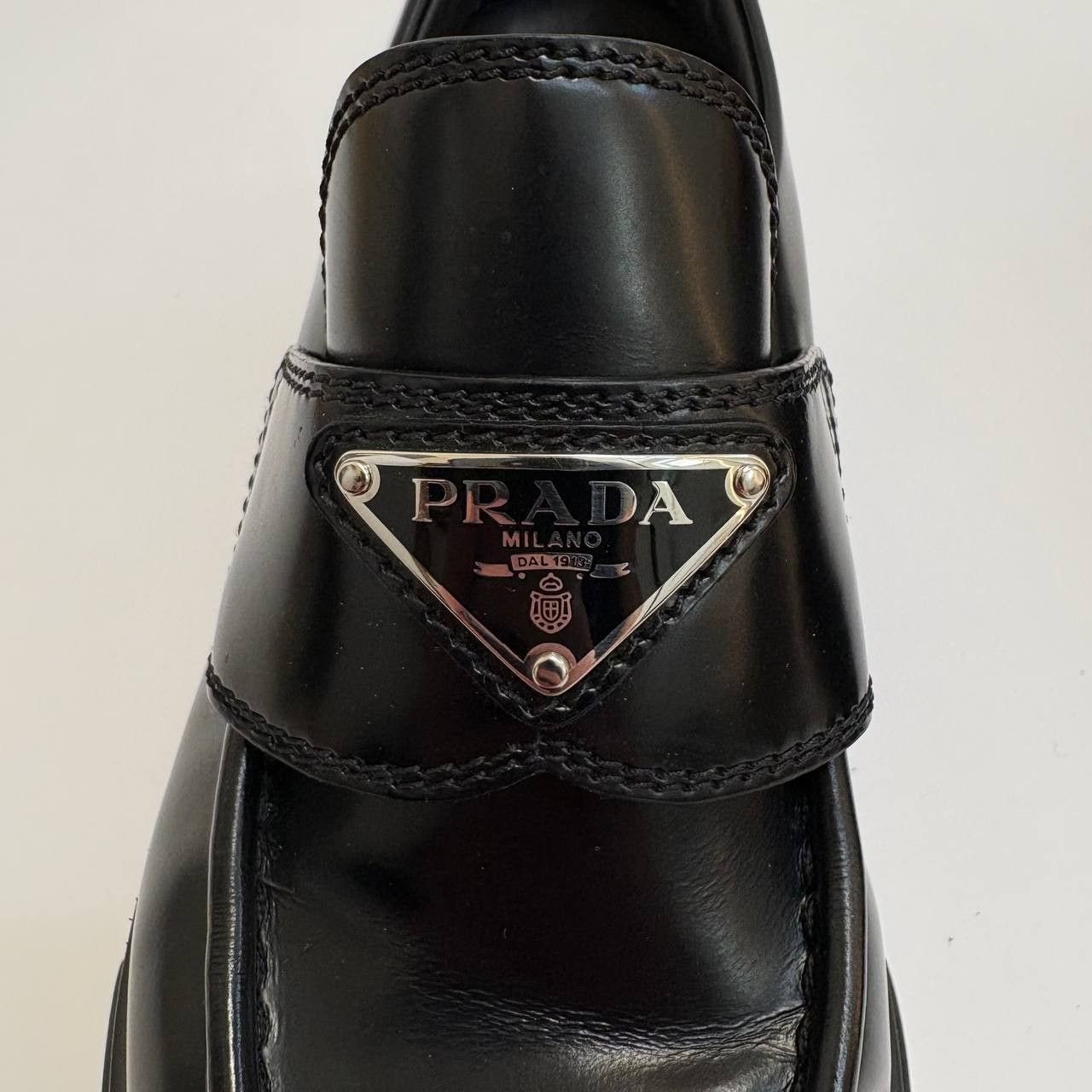 Prada Prada Monolith Patent Leather Flats Size US 7 / IT 37 - 6 Thumbnail