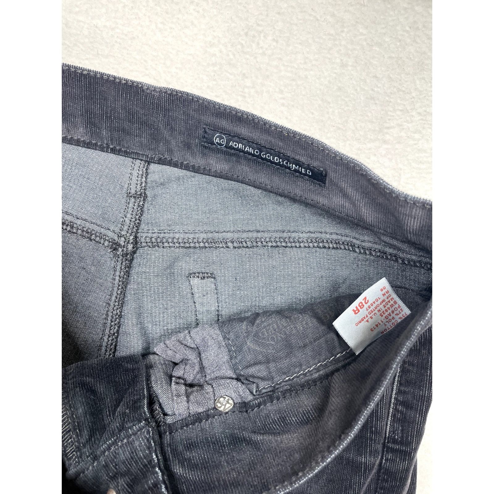 Other Adriano Goldschmied Women’s Size 29R Black Corduroy Jeans Size 29" - 4 Thumbnail