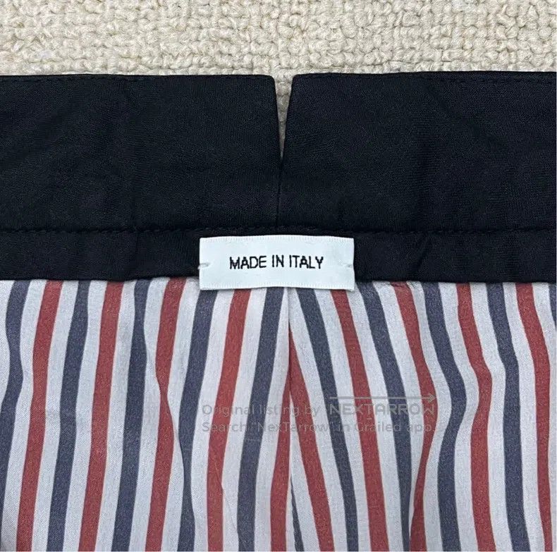 Thom Browne Thom Browne Navy Fringed Anchor Gold Button Casual 3/4 Bla Size 39" - 5 Thumbnail