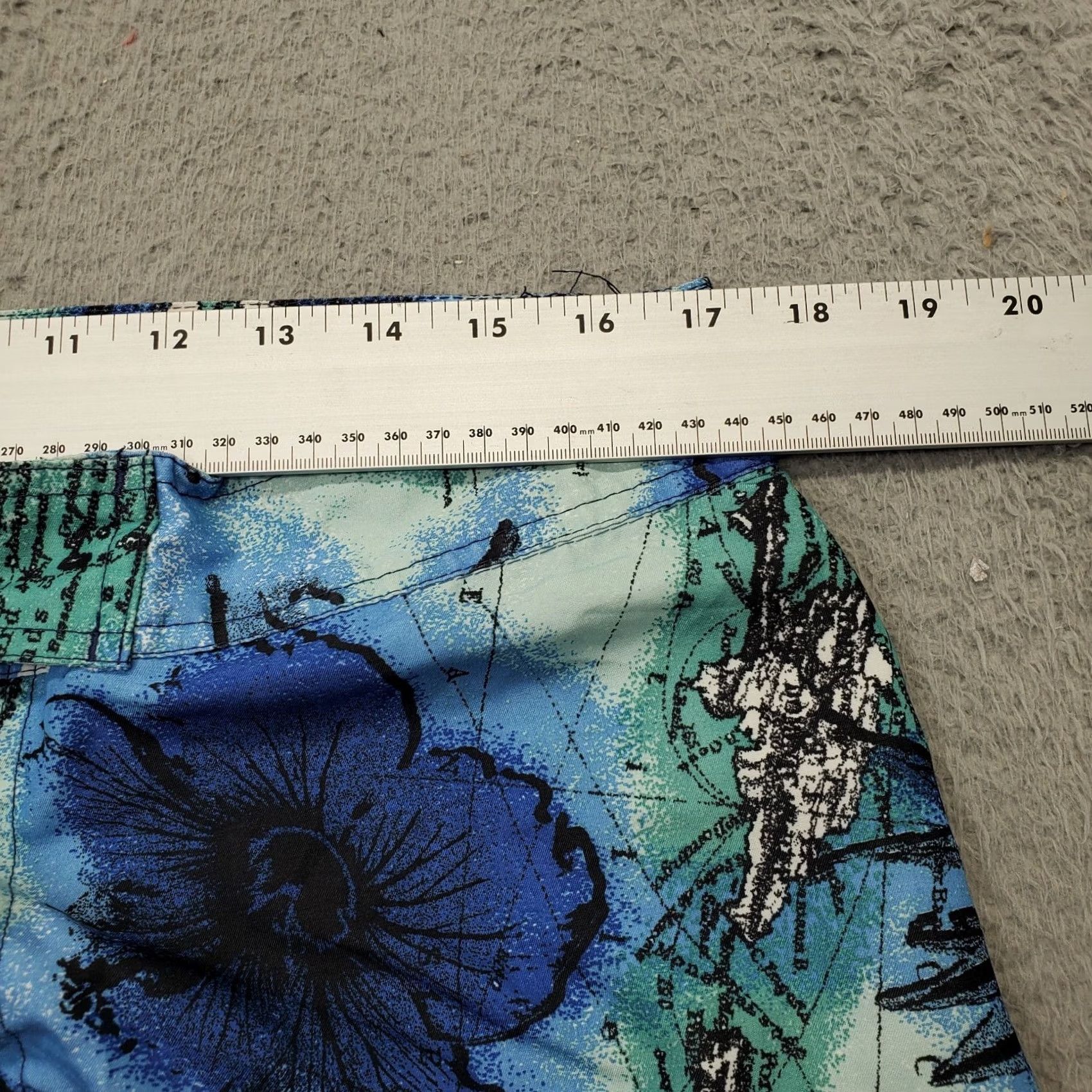 Vintage Caribbean Blues Board Short Mens Size 34 Multi Floral Swimwear Lace Up Front Shirt Size US 34 / EU 50 - 5 Thumbnail