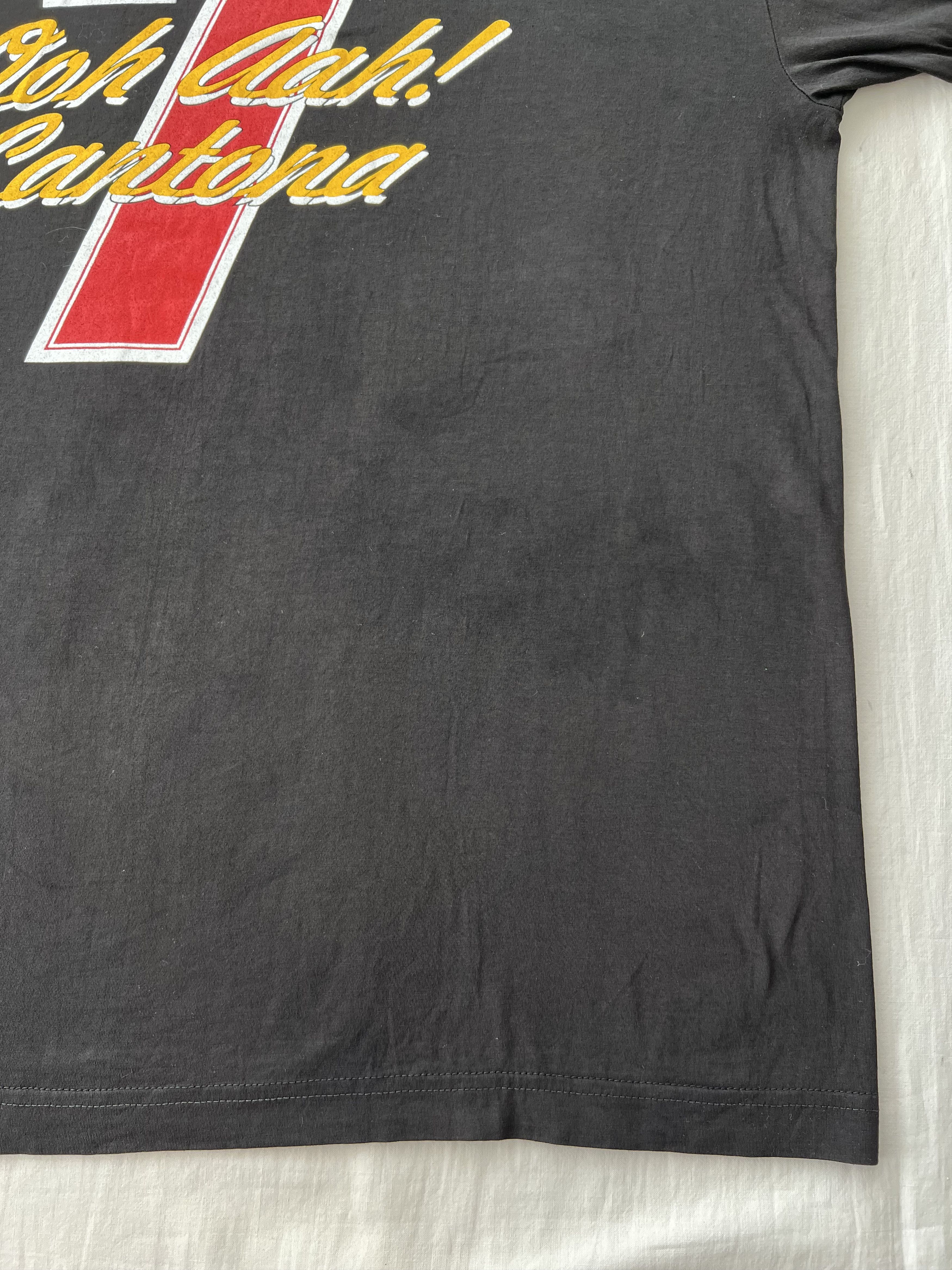 Vintage Vintage 90s Manchester United Eric Cantona #7 Black T-shirt Size US L / EU 52-54 / 3 - 15 Thumbnail