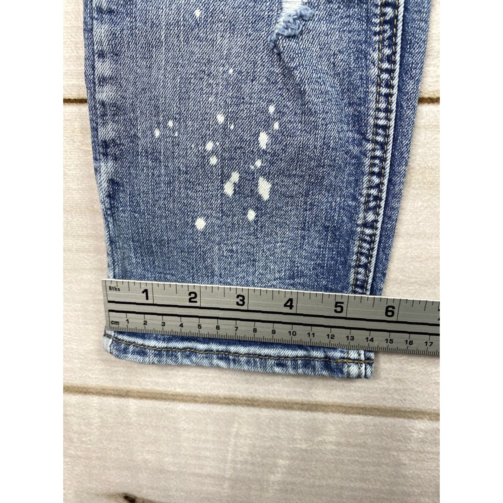 Empyre Empyre Jeans Mens 32 Skinny Leg Distressed Holes Stretch Denim Skater Grunge Jeans Size US 32 / EU 48 - 7 Thumbnail