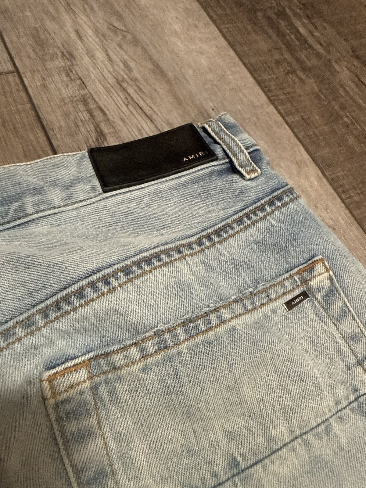 Amiri AMIRI PATCHWORK WIDE-LEG JEANS SIZE 33 Size US 33 - 6 Thumbnail