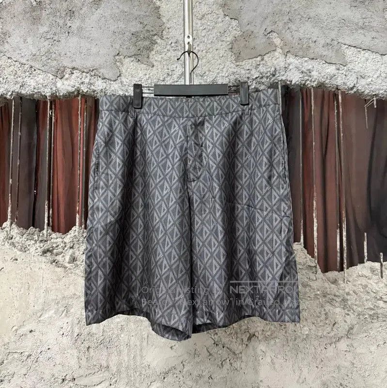 Dior Dior Men's Summer Gray Patterned Shorts . Size US 30 / EU 46 - 1 Thumbnail
