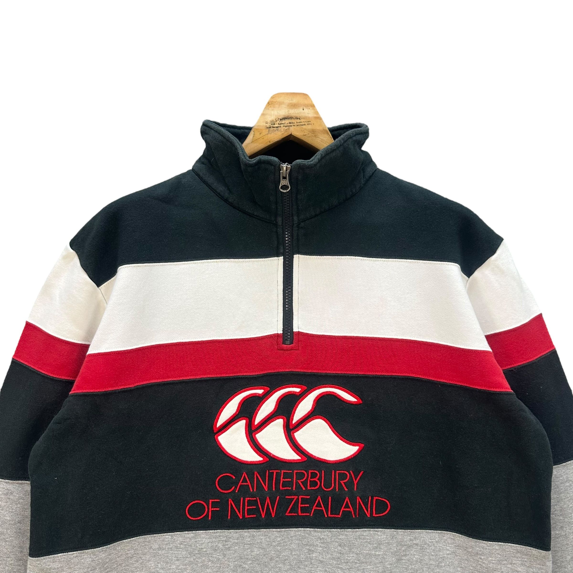 Canterbury Embroidery Halfzip Colorblock Sweater #8969-43