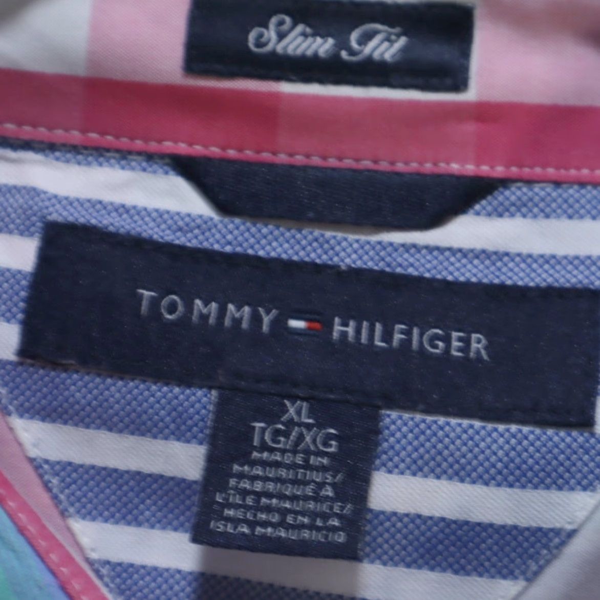 Tommy Hilfiger Tommy Hilfiger Shirt Slim Fit Rainbow Striped Long Sleeve Button Down Shirt Men's XL Size US XL / EU 56 / 4 - 5 Thumbnail