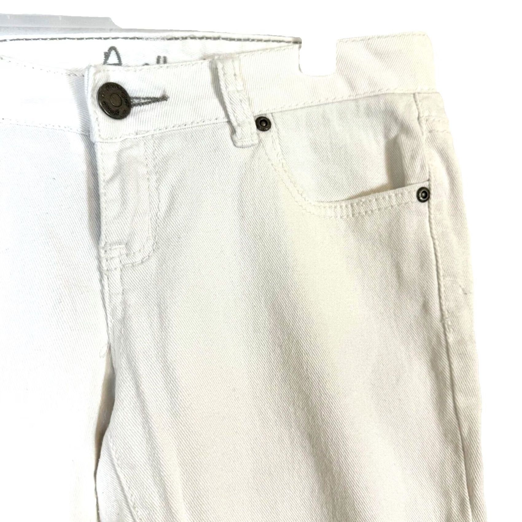 Vintage Amethyst Women’s Jeans White Denim Stretch Low Rise Skinny 5-Pocket Design 5 Juniors XS? Size 27" / US 4 / IT 40 - 5 Thumbnail
