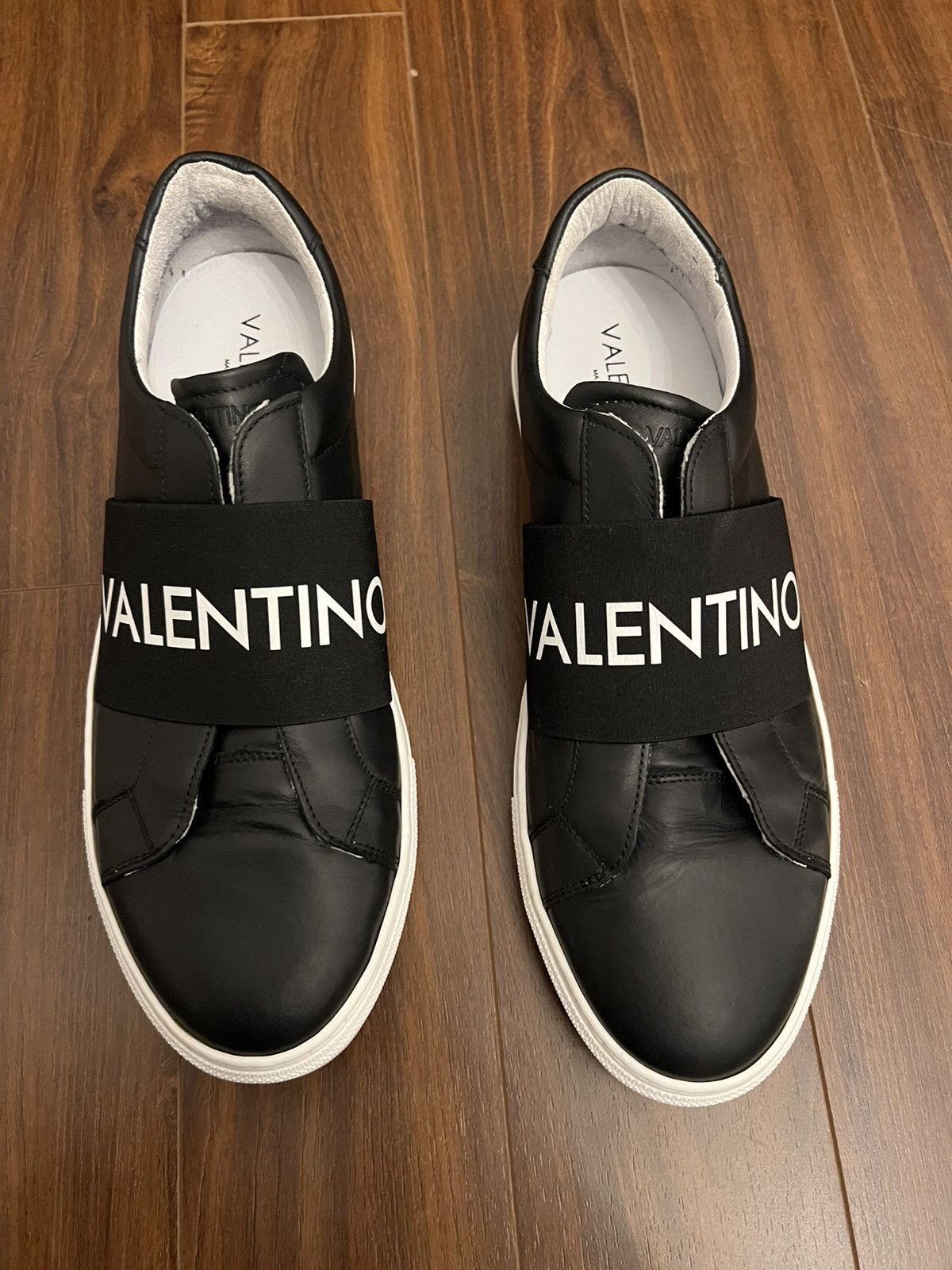 Valentino Valentino Zeus Logo Slip-on Leather Sneakers Size US 12 / EU 45 - 8 Thumbnail