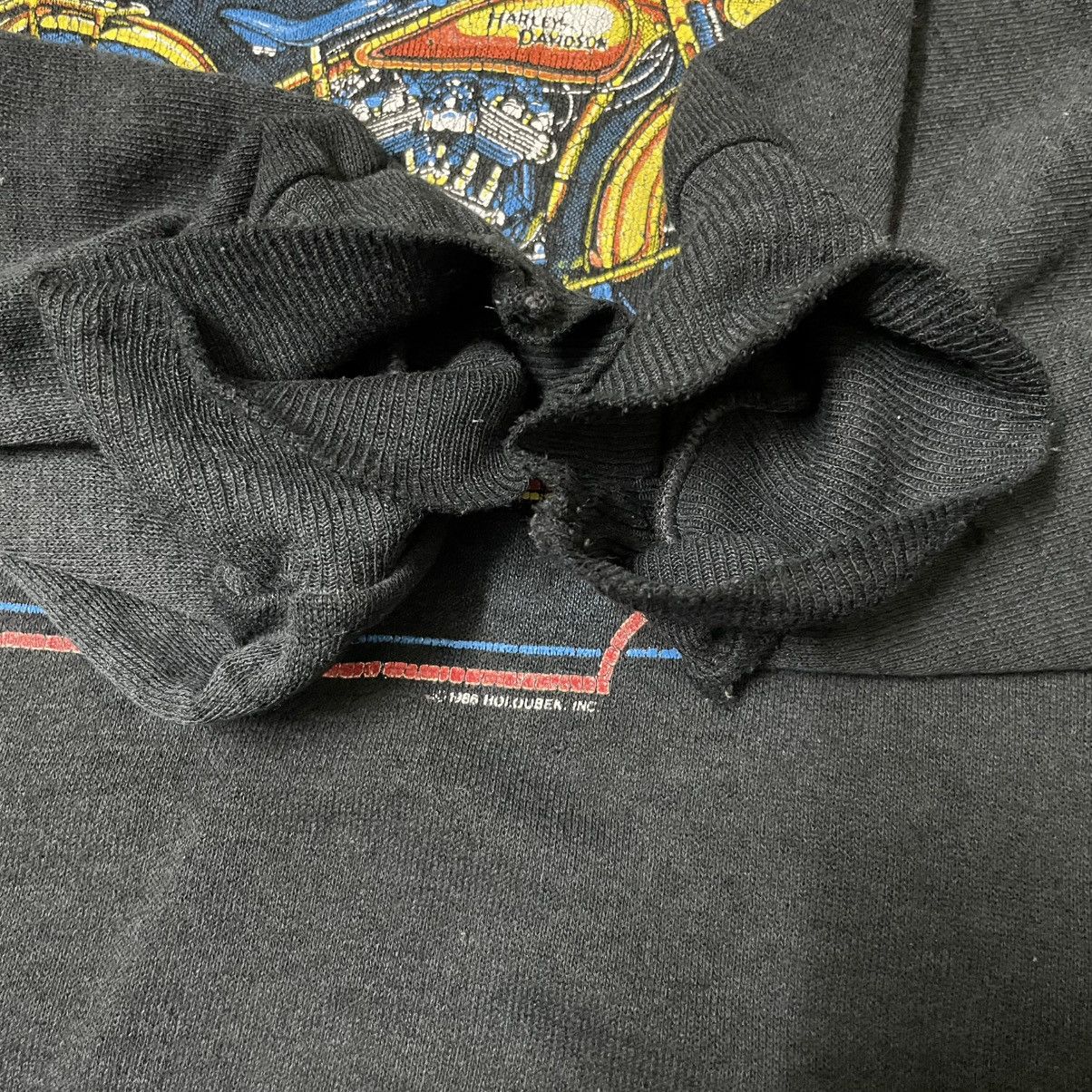 Grailed × Harley Davidson × Vintage Vintage 1986 Thrashed Harley Davidson Sweatshirt Size US XL / EU 56 / 4 - 14 Thumbnail