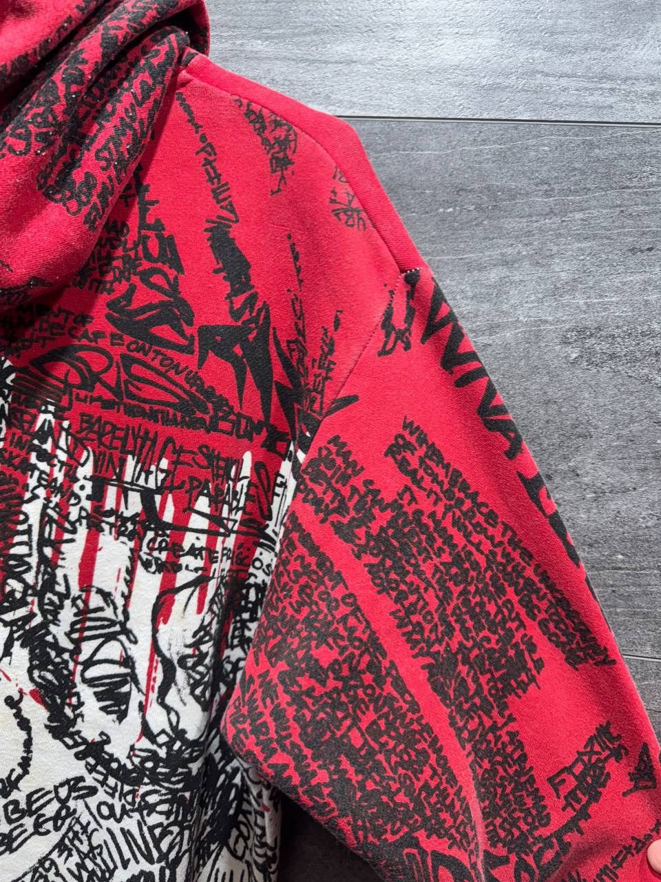 Vintage Vintage Sasquatch Zip Up Hoody Fox Racing Red Distressed Y2K Size US L / EU 52-54 / 3 - 20 Thumbnail