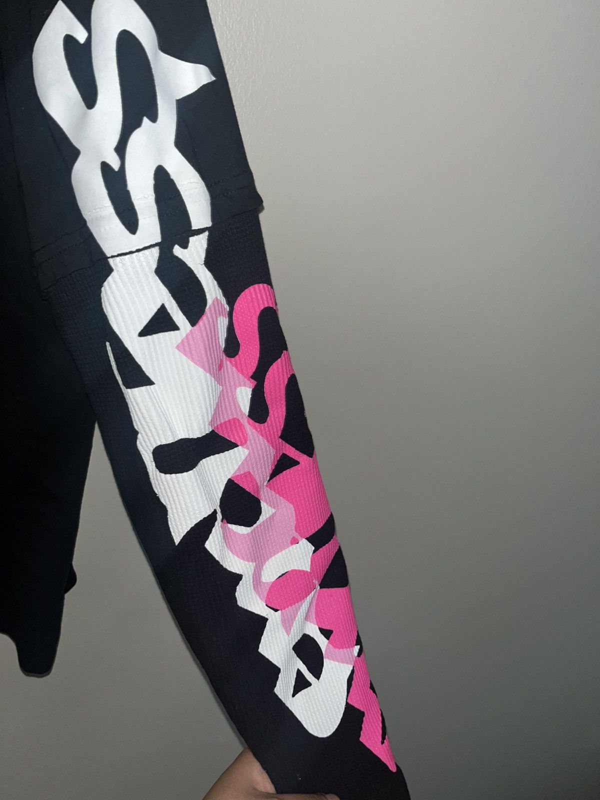 Endless Endless Denim Black/Pink Long Sleeve Thermal Tee Size US M / EU 48-50 / 2 - 3 Thumbnail