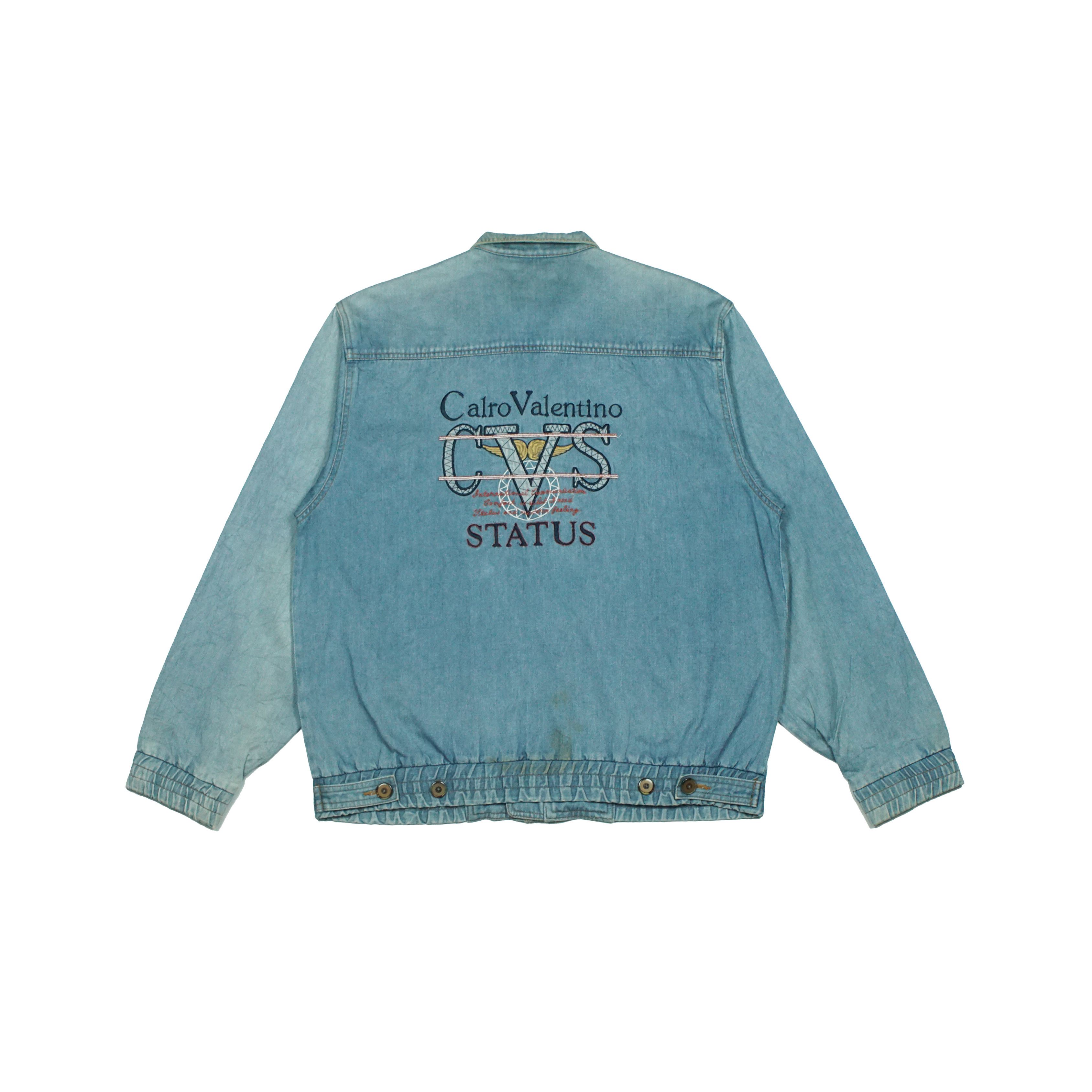 Giovanni Valentino *NoTariff 90s Calro Valentino Status Denim Jacket Size US L / EU 52-54 / 3 - 1 Thumbnail