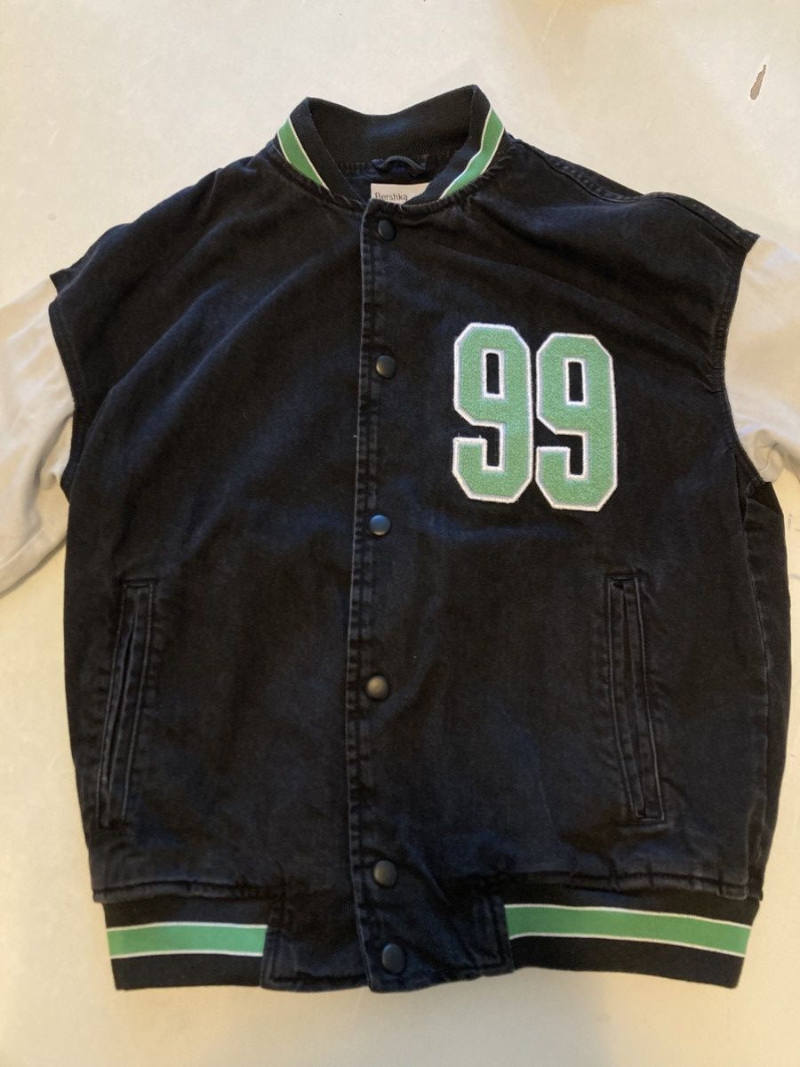 Bershka Black varsity jacket Size US S / EU 44-46 / 1 - 1 Thumbnail