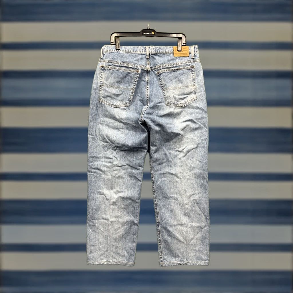 Polo Ralph Lauren Polo Ralph Lauren Hampton Jeans Mens 36x30 Relaxed Straight Light Wash Denim 5-Pocket Logo 90s Preppy Style Mens Jeans Size US M / EU 48-50 / 2 - 1 Thumbnail