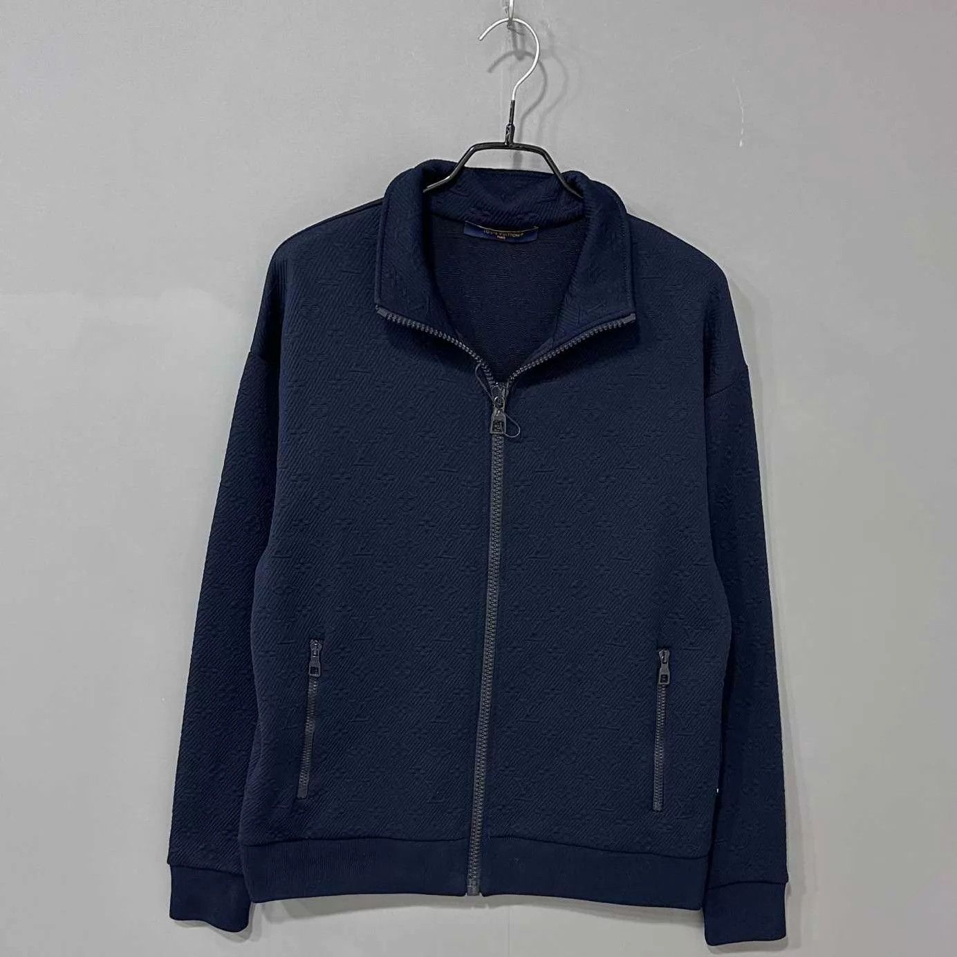 Louis Vuitton LV Navy Subtle AllOver Zipper Jacket S Size US S / EU 44-46 / 1 - 3 Thumbnail
