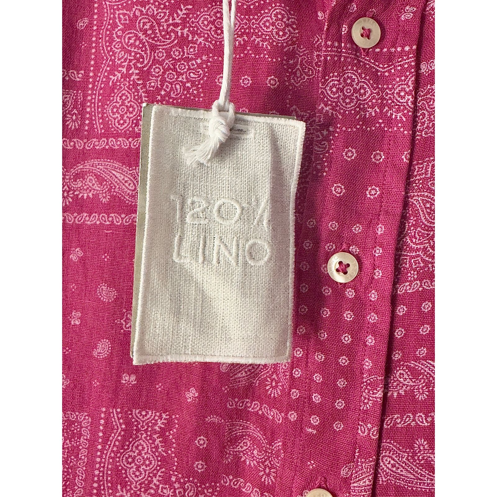 120% Lino 120% LINO NWT Pink Regular Fit Shirt Size US L / EU 52-54 / 3 - 3 Thumbnail