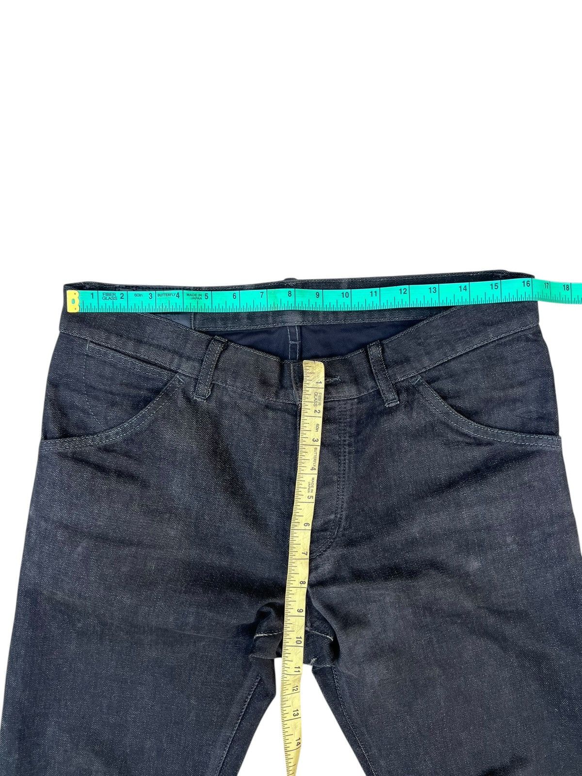 Kazuyuki Kumagai Attachment Black Attachment Japan Curve Long Leg Denim Jeans Size US 31 - 4 Thumbnail