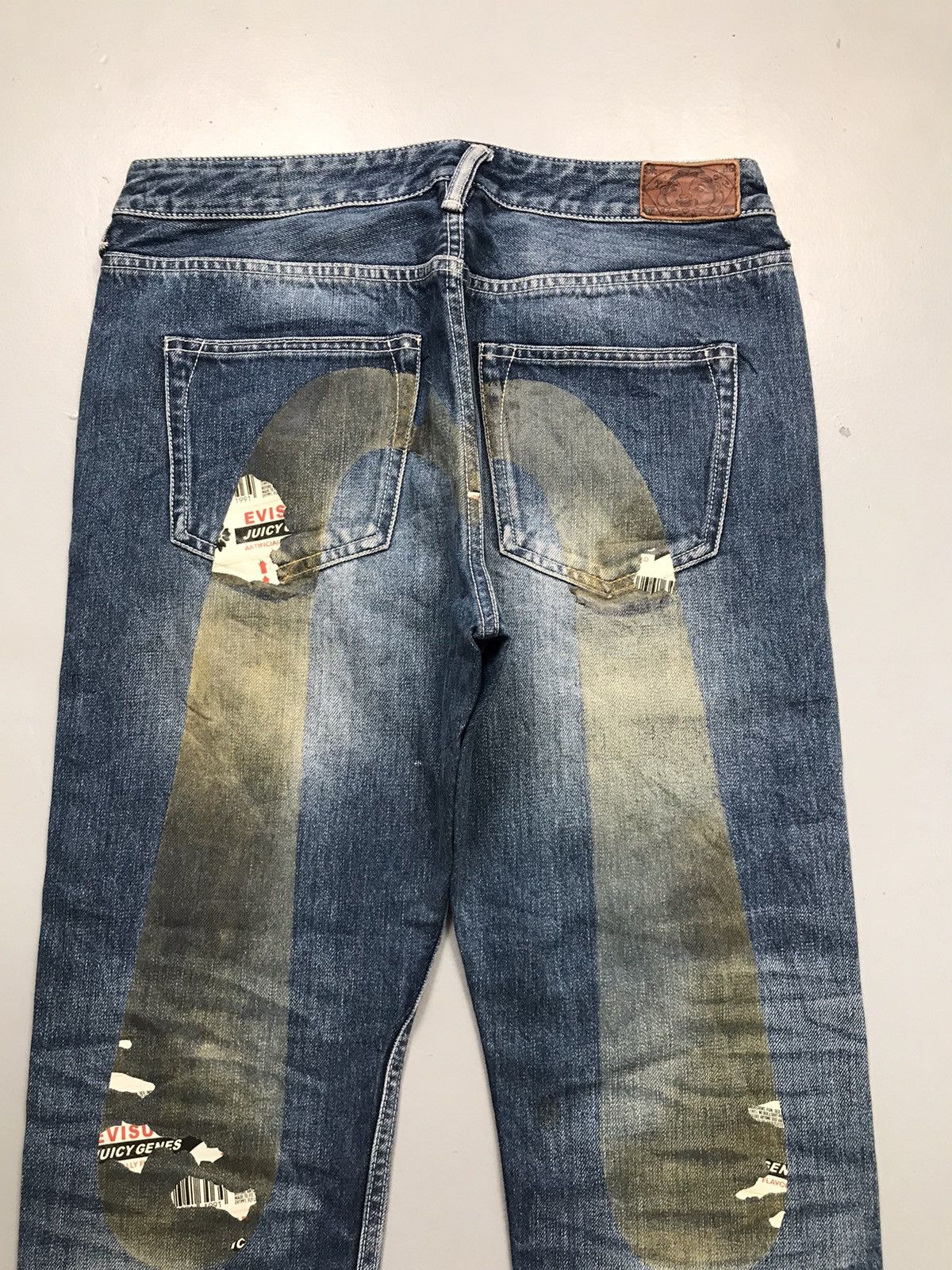 Japanese Brand Vintage Evisu prints denim Size 30" / US 8 / IT 44 - 10 Thumbnail