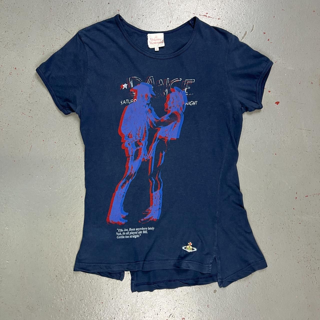 image of Vivienne Westwood 'dancing Cowboys' T-Shirt in Navy, Men's (Size Medium)