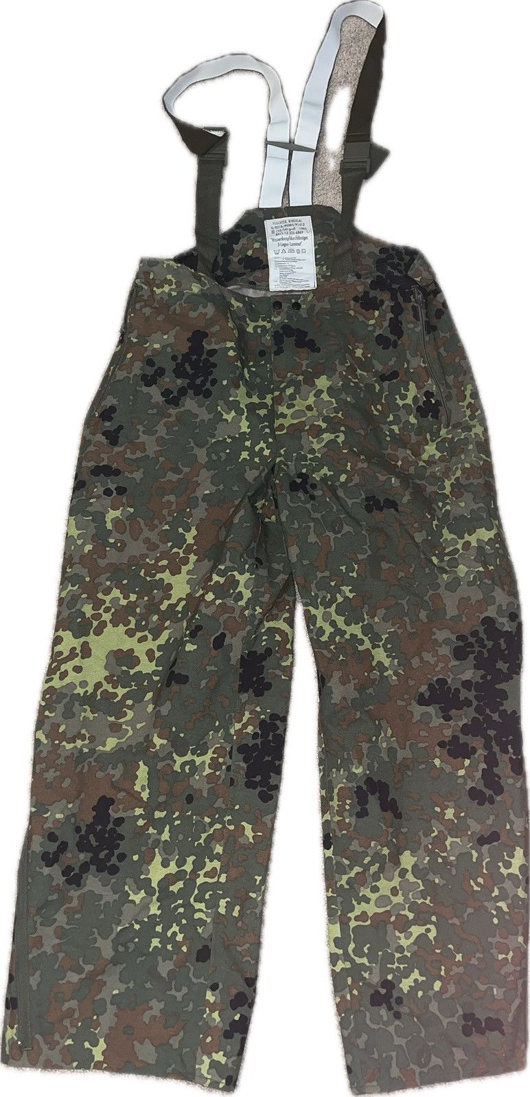 image of Military Goretex Flecktarn Overalls in Camo, Men's (Size 34)