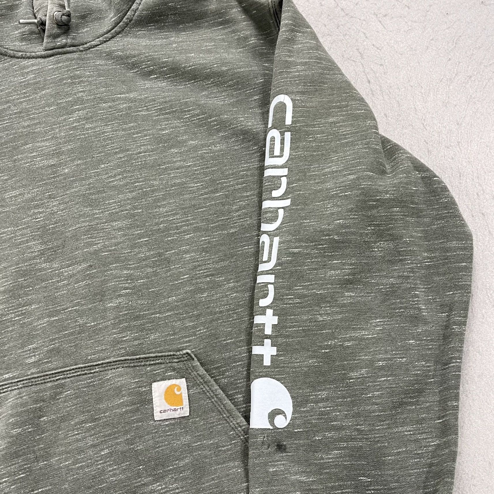 Carhartt VINTAGE Carhartt Hoodie Mens XL Gray Loose Fit Midweight Sweatshirt Workwear K288 Size US XL / EU 56 / 4 - 3 Thumbnail