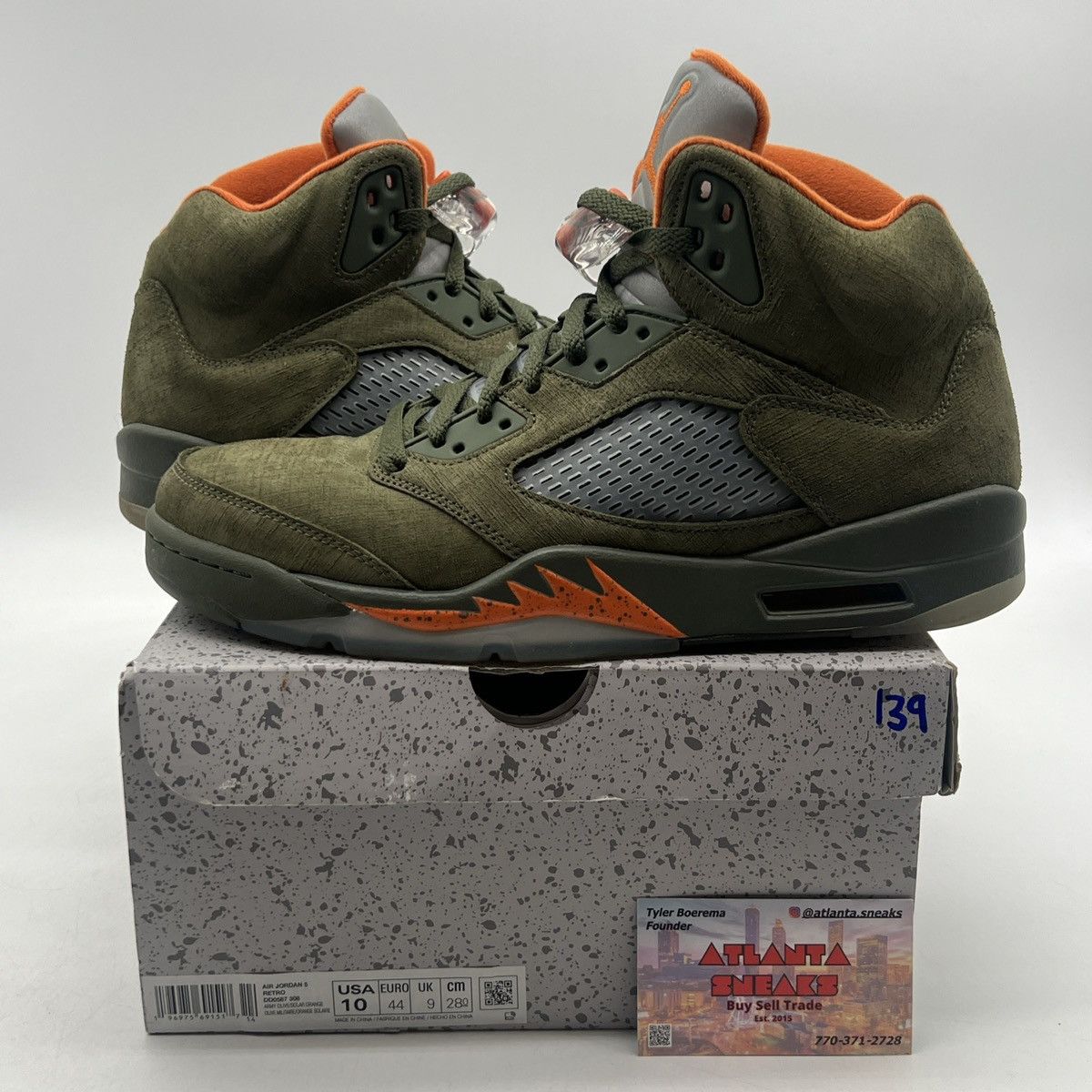 Jordan Brand Air Jordan 5 Olive Size US 10 / EU 43 - 1 Thumbnail