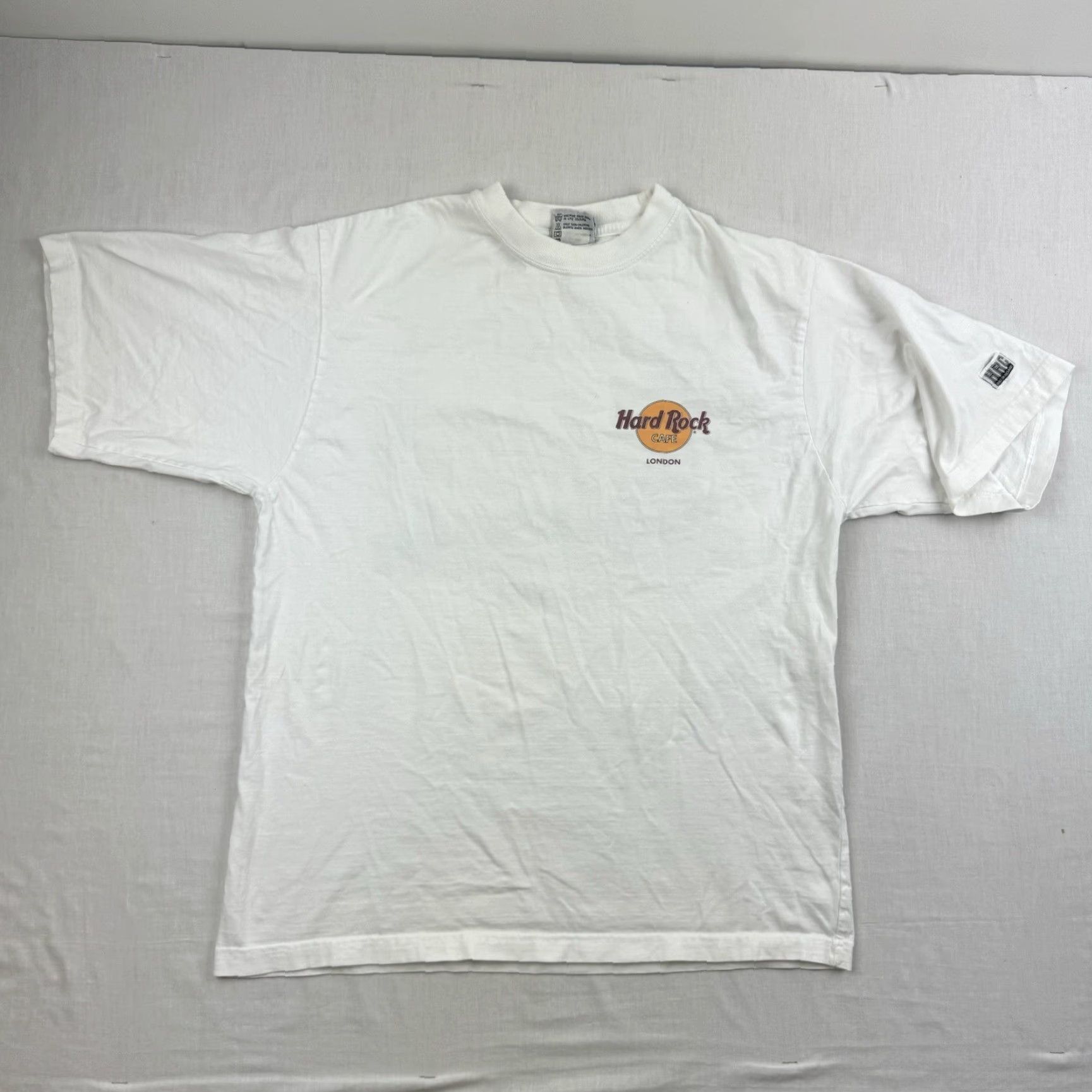 Hard Rock Cafe Vintage Hard Rock Cafe Shirt Adult Large White London The Original 90s Music Size US L / EU 52-54 / 3 - 5 Thumbnail