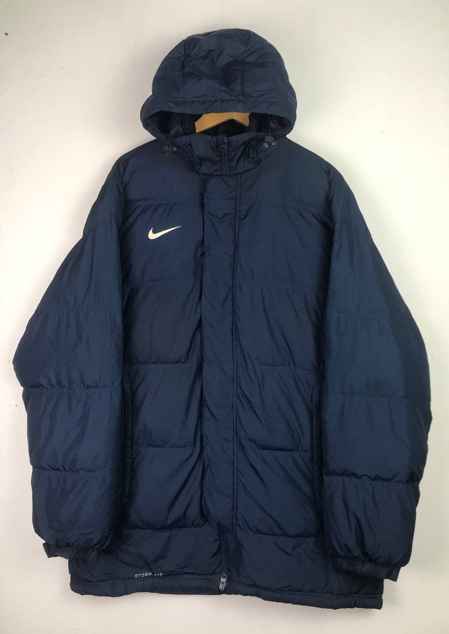Japanese Brand × Nike × Vintage Nike Puffer Jacket Rare design Size US L / EU 52-54 / 3 - 1 Thumbnail