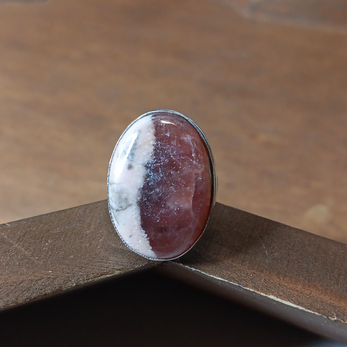 Other Rhodochrosite gemstone ring, sz 5.5 Size ONE SIZE - 1 Thumbnail