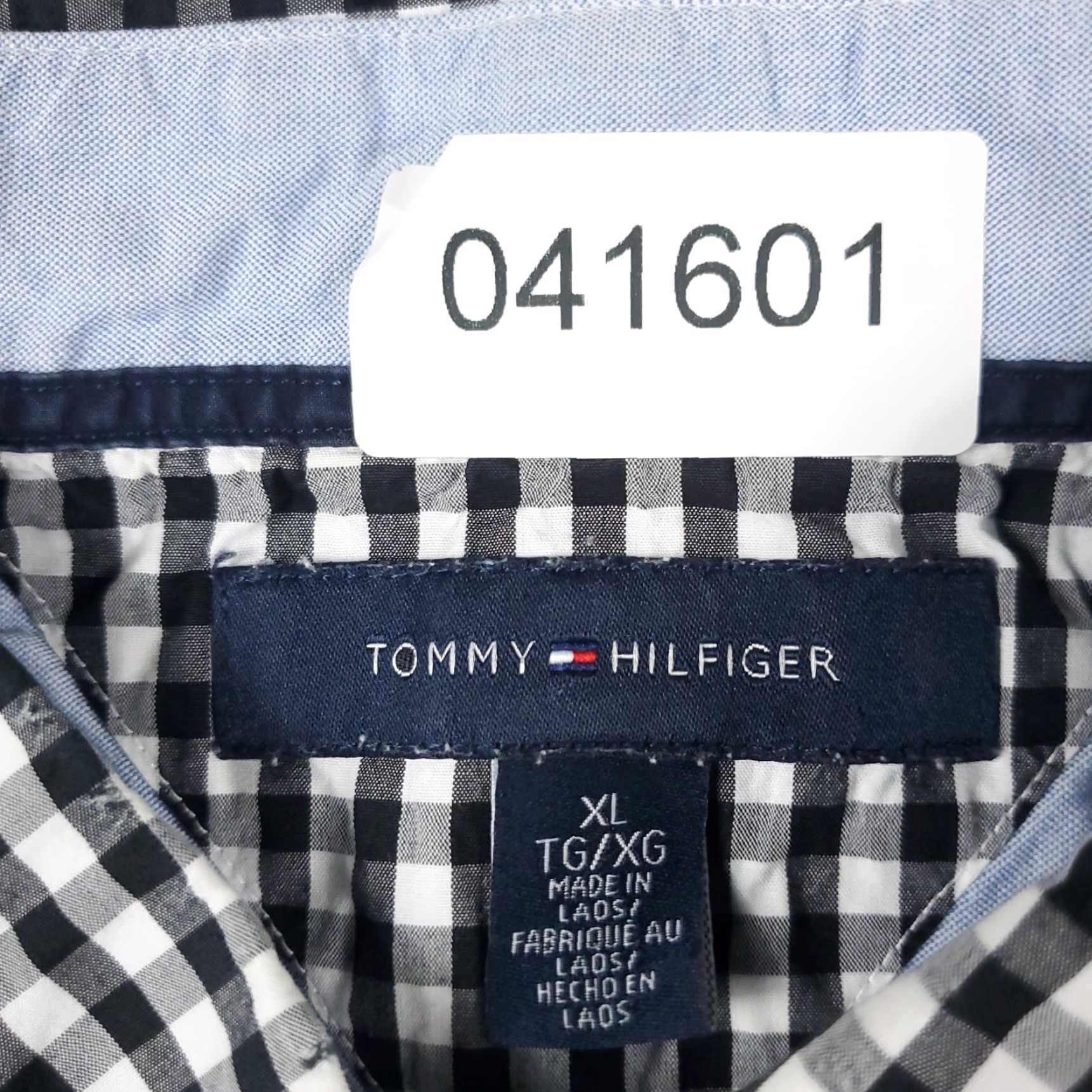 Tommy Hilfiger Tommy Hilfiger Button-Up Shirt Mens XL Gray Black White Check Long Sleeve Size US XL / EU 56 / 4 - 8 Thumbnail
