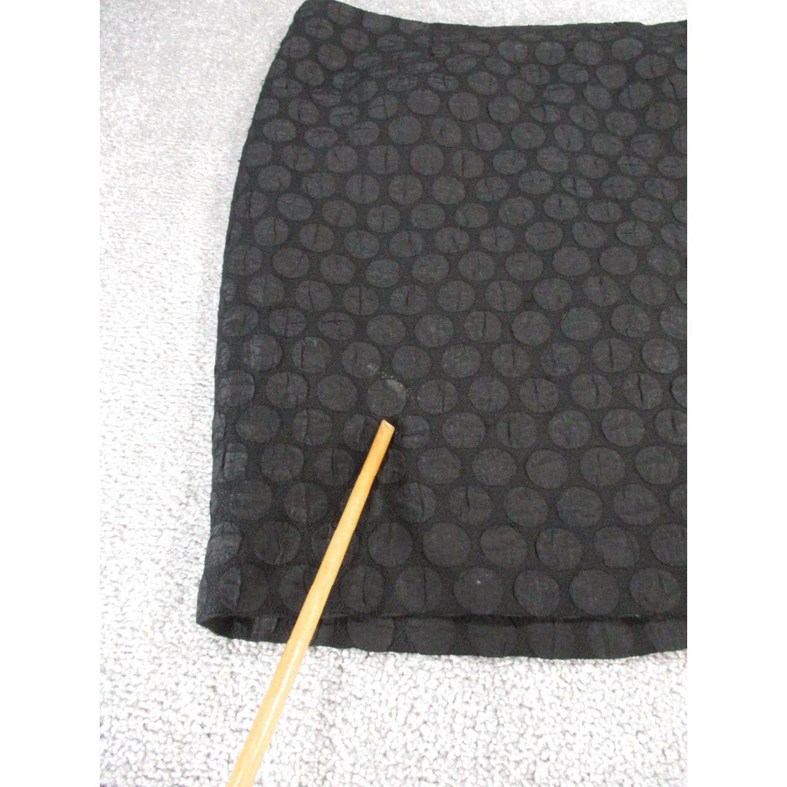 Anthropologie Maeve By Anthropologie Skirt Womens 8 Black Polka Dot Textured Pencil - Vintage not specified Size 30" / US 8 / IT 44 - 2 Thumbnail