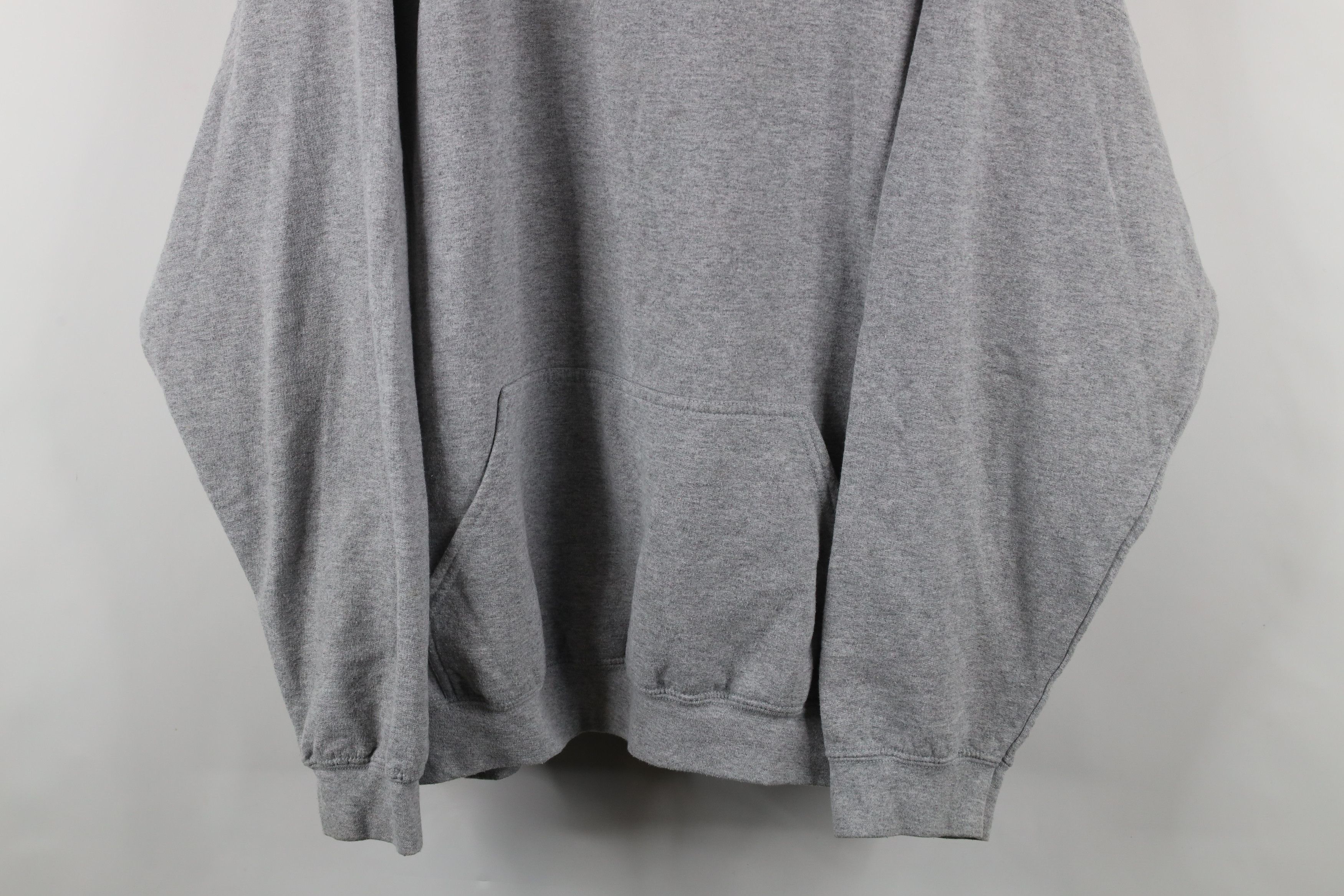 Vintage Vintage 90s Streetwear Blank Hoodie Sweatshirt Heather Gray Size US XXL / EU 58 / 5 - 3 Thumbnail