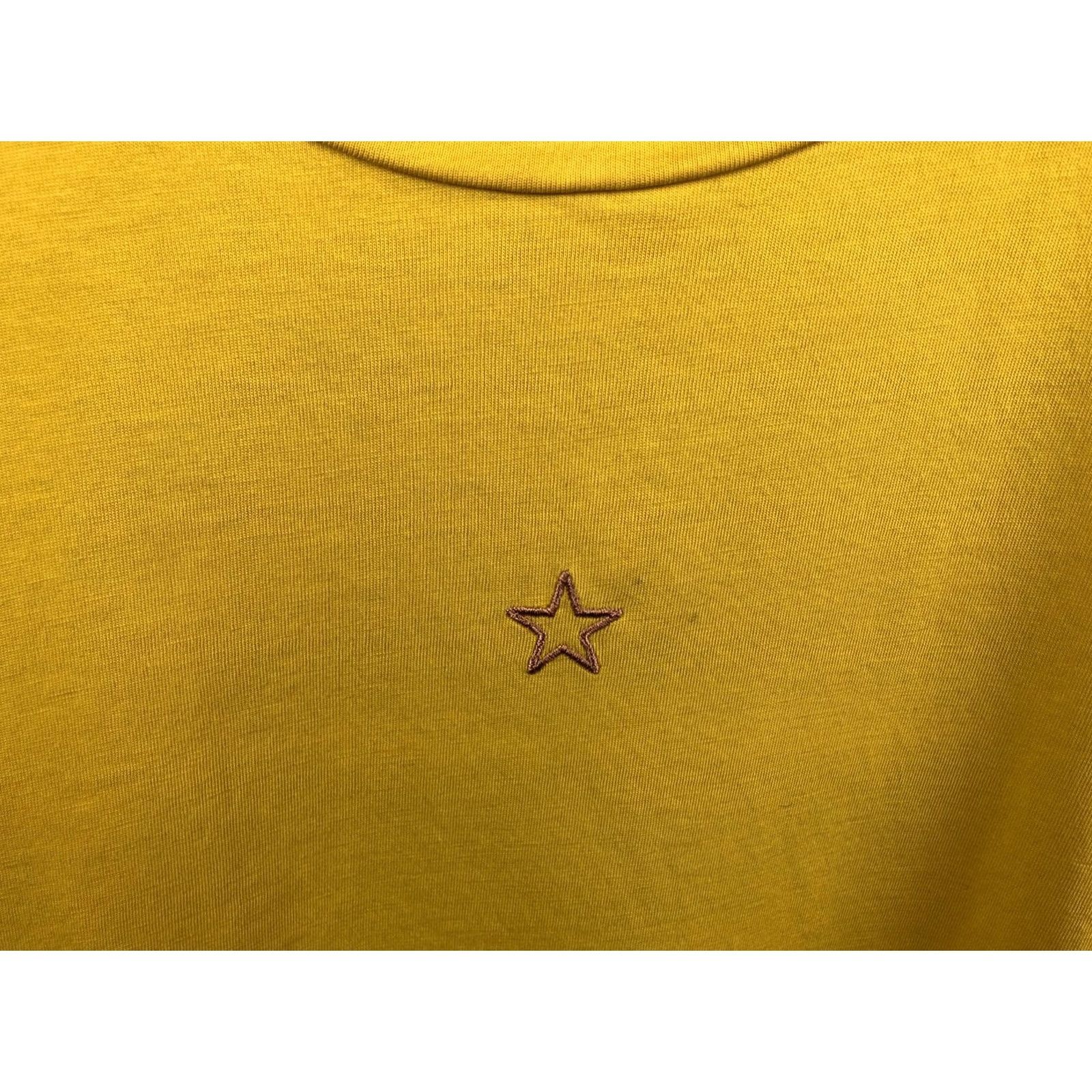 Stella McCartney Stella McCartney Women's T-Shirt 42 Yellow Cotton Embroidered Short Sleeve Size M / US 6-8 / IT 42-44 - 5 Thumbnail