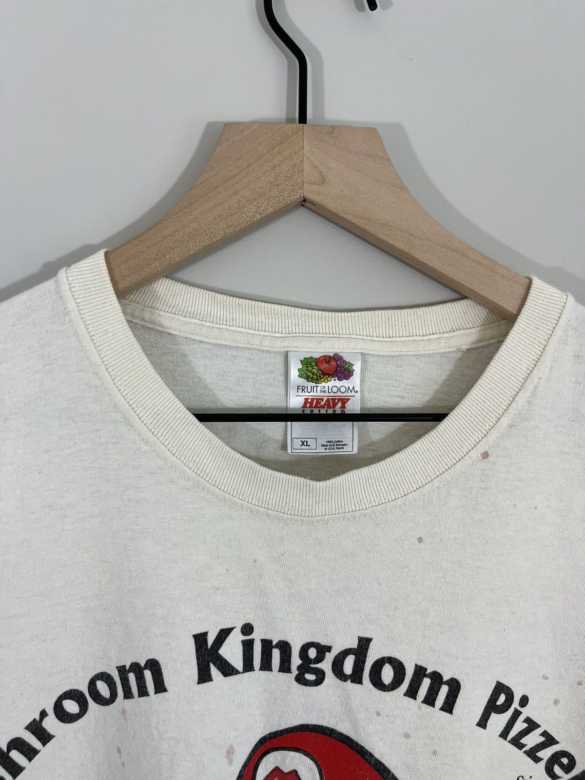 Vintage Super Mario Distressed Stained Pizzeria Tee Size US XL / EU 56 / 4 - 3 Thumbnail